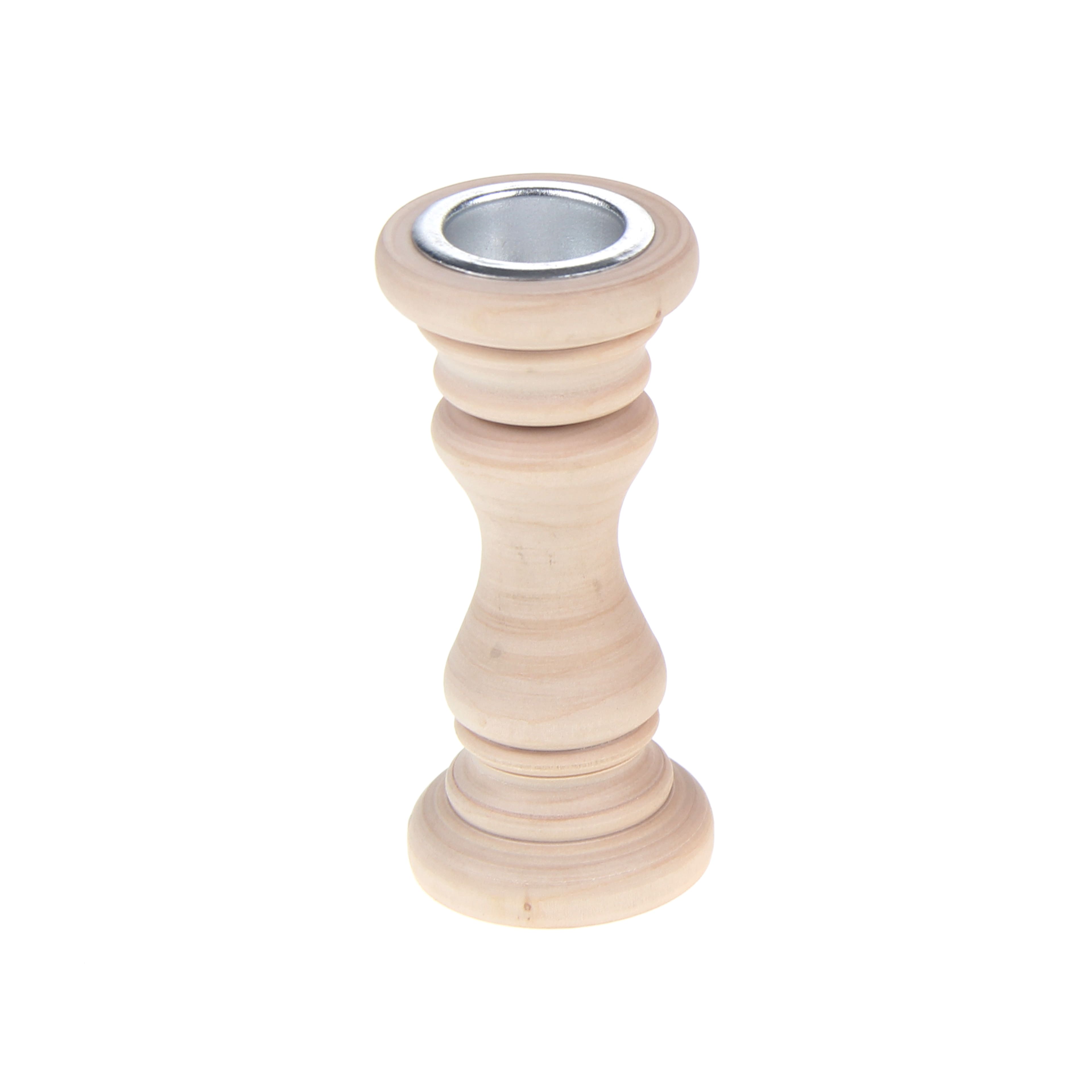 12 Pack: Wood Candle Holders Set by Make Market®
