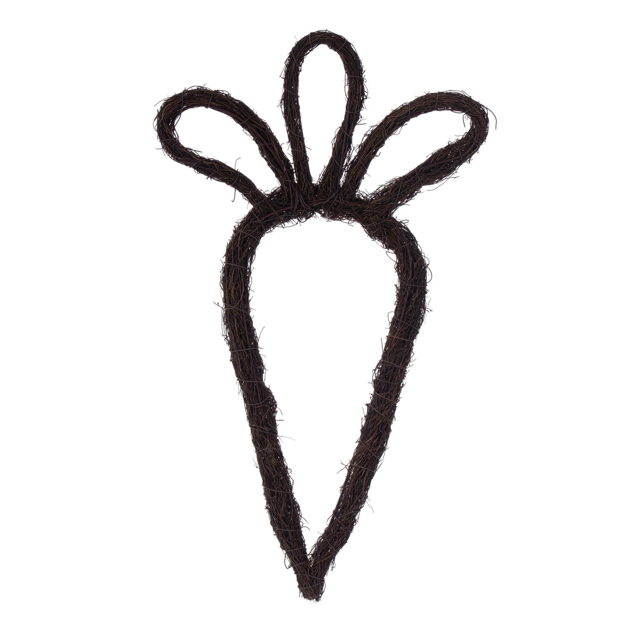 Vickerman 23" Brown Carrot Outline Wreath