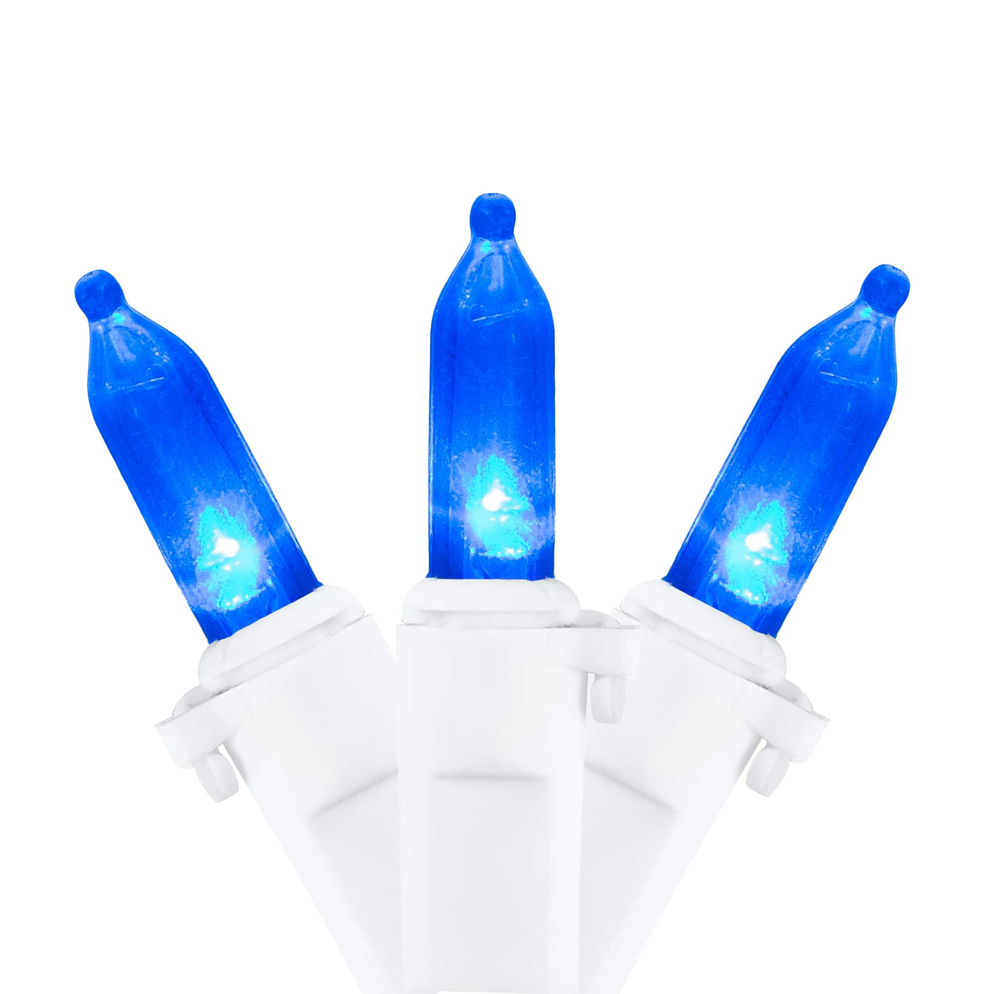 Northlight 50ct. Blue LED Mini White Wire Christmas String Lights | 16.25 ft | Michaels®