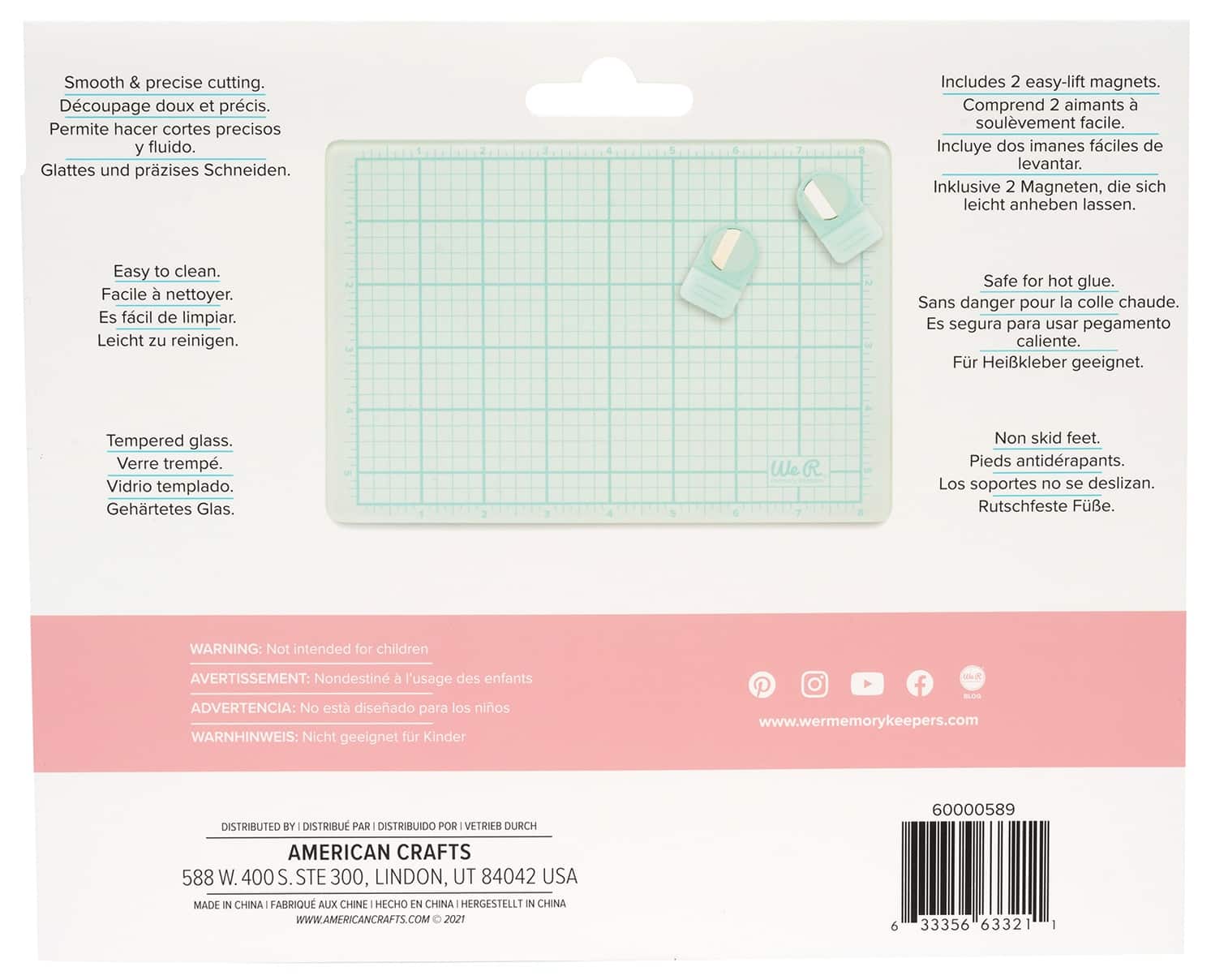 We R Memory Keepers® Magnetic Glass Mats, 3ct.