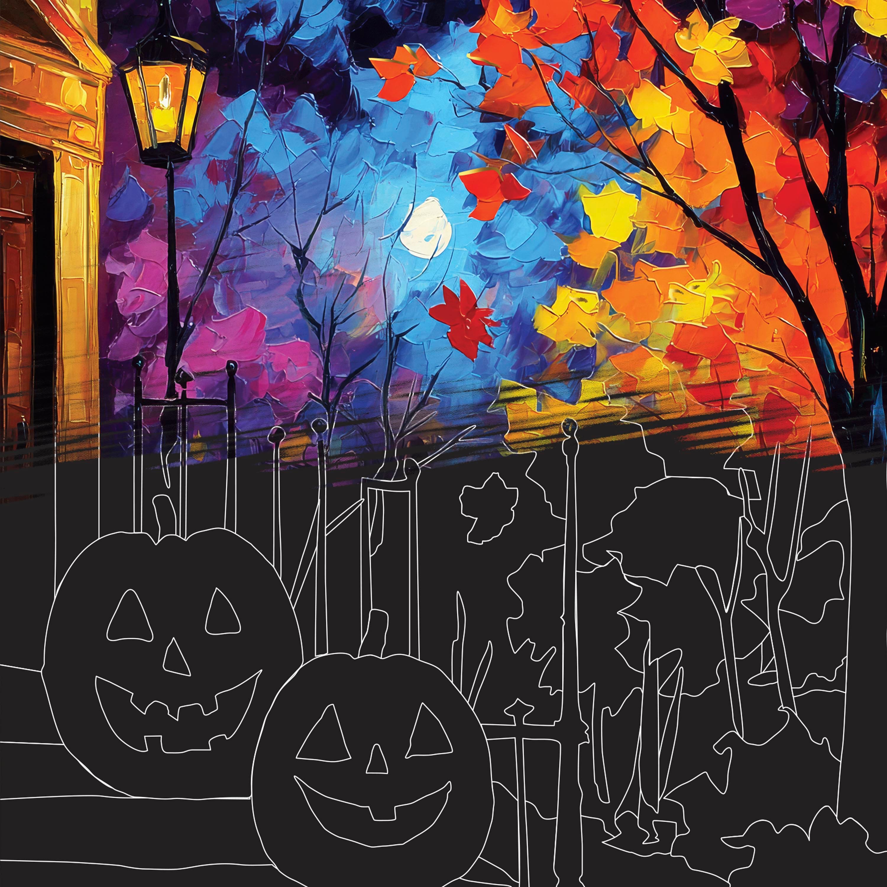 Brea Reese® 6" x 8" Bright Country Halloween Scratch Art Paper Pad