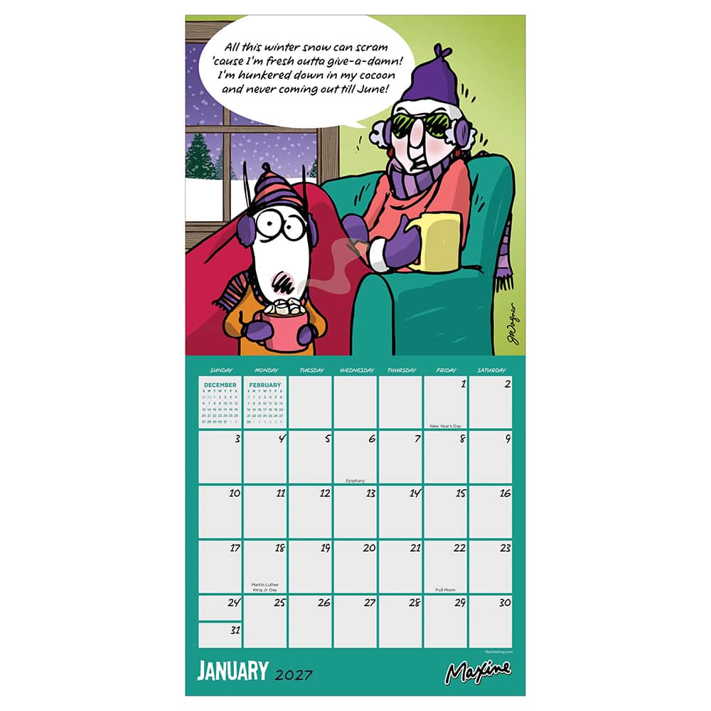 2027 Maxine Mini Calendar