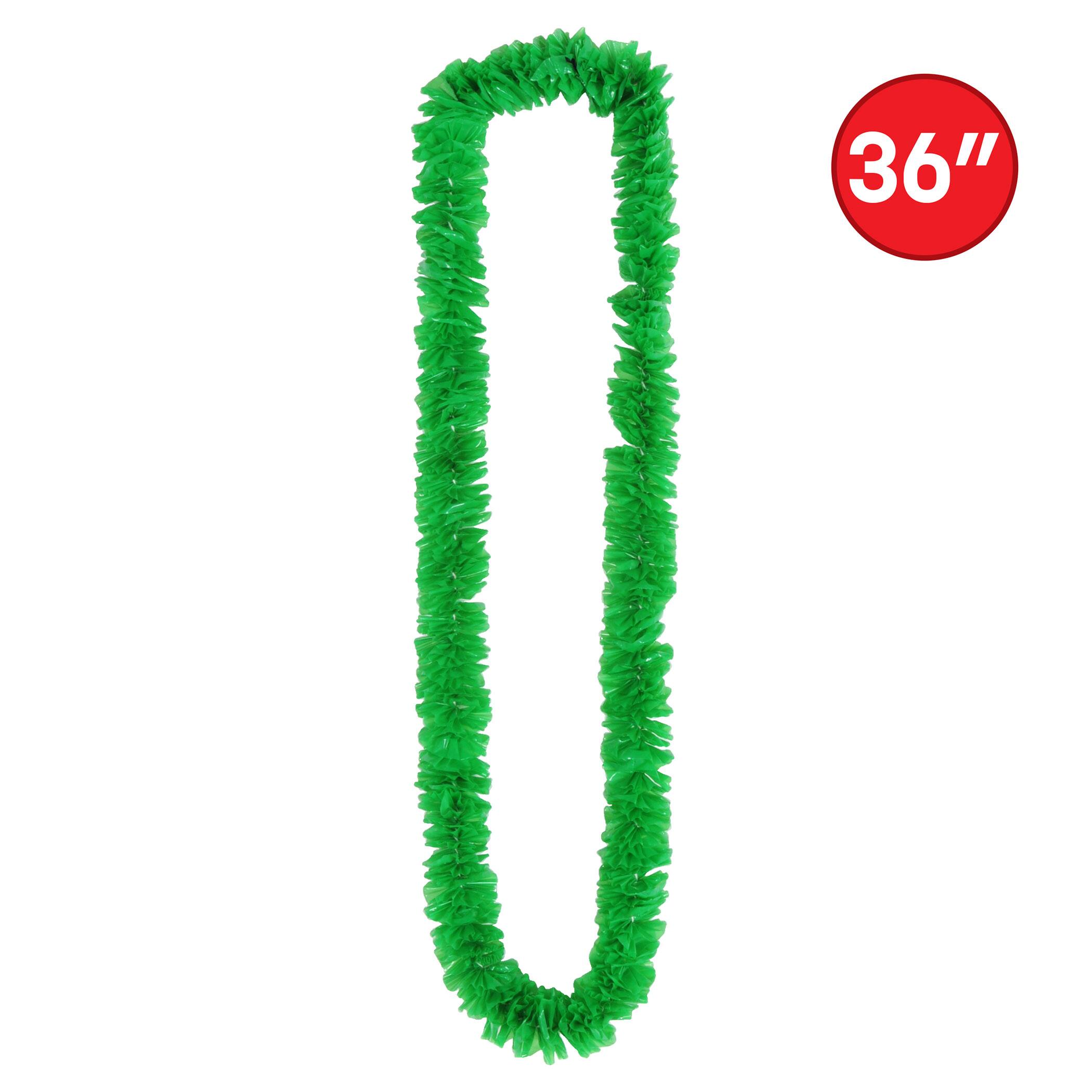 Beistle 36" Green Soft Twist St Patrick's Poly Leis, 16ct.