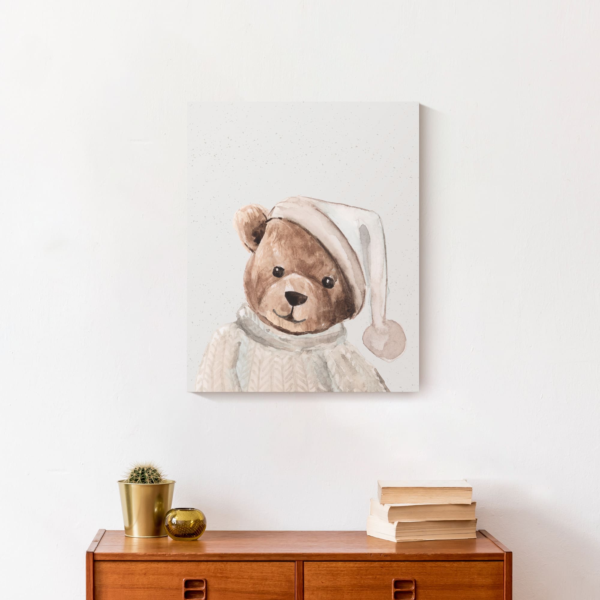 Bedtime Teddy 16" x 20" Canvas Wall Art