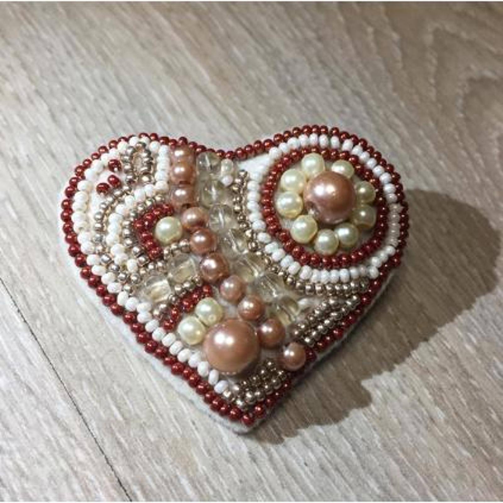 Crystal Art Beadwork Kit For Creating Brooch Set Of Pictures Gingerbread
