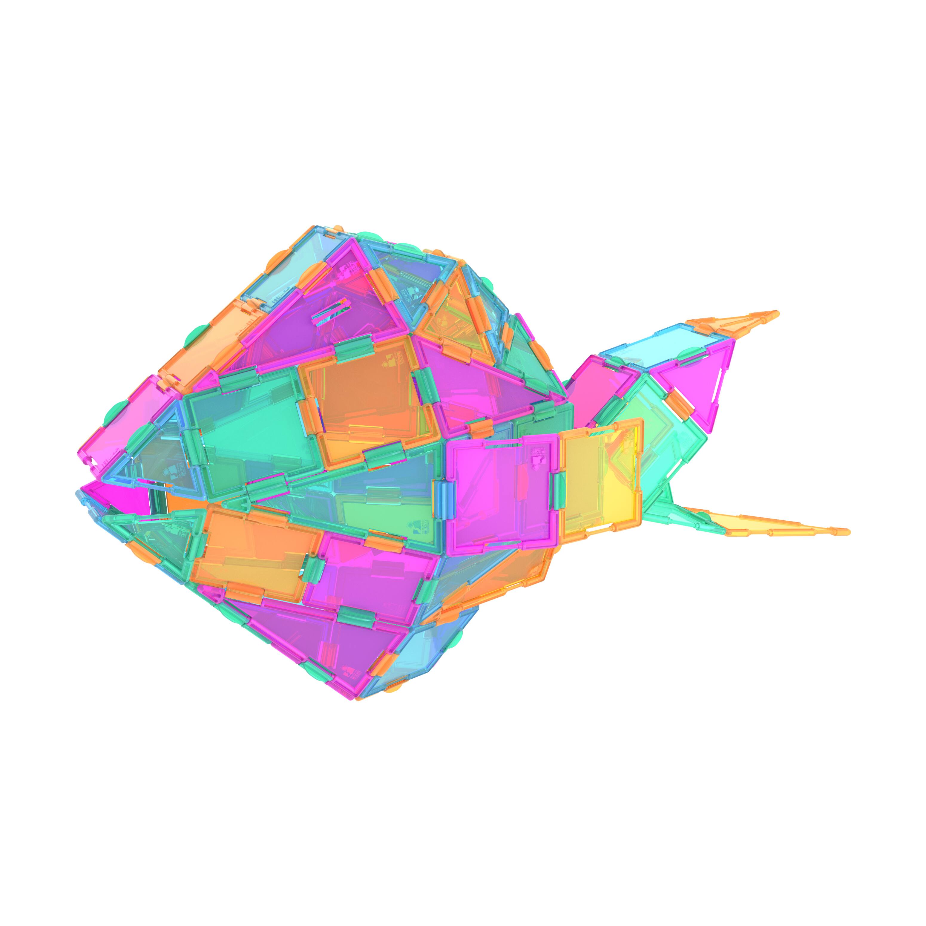 Techno Tiles - Geometric Snap & Build Tiles: Pastel Colors: 240+ Pcs