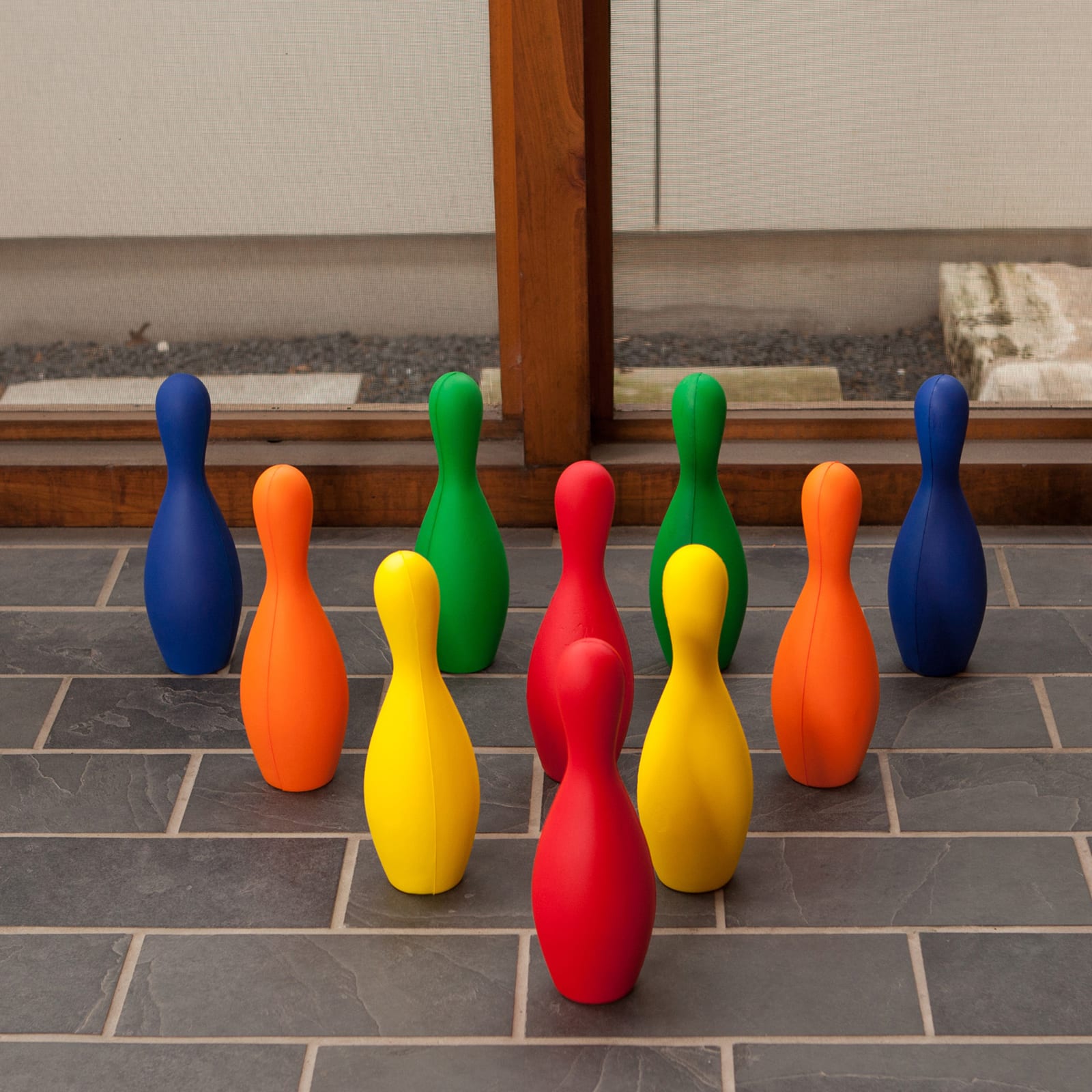 Champion Sports Rhino Skin® Multi-Color Foam Bowling Pin Set