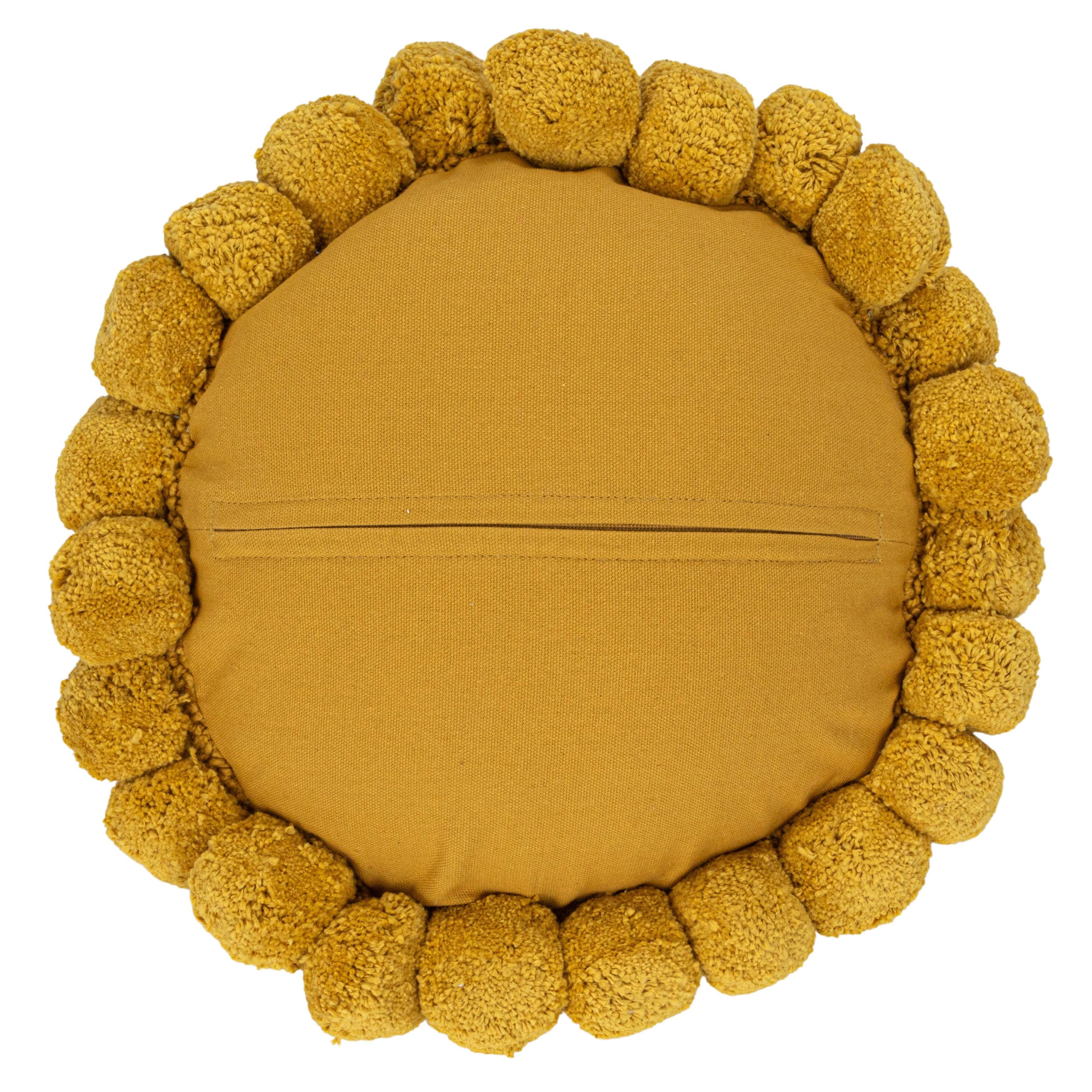 Hello Honey® 12" Sun Shaped Cotton Punch Hook Pillow
