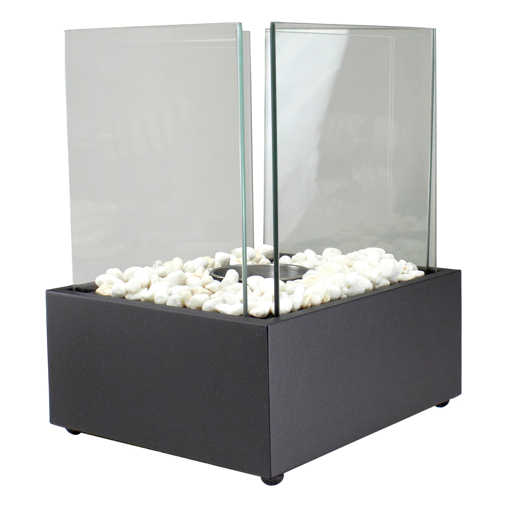 11.5" Bio Ethanol Ventless Portable Tabletop Fireplace with Flame Guard