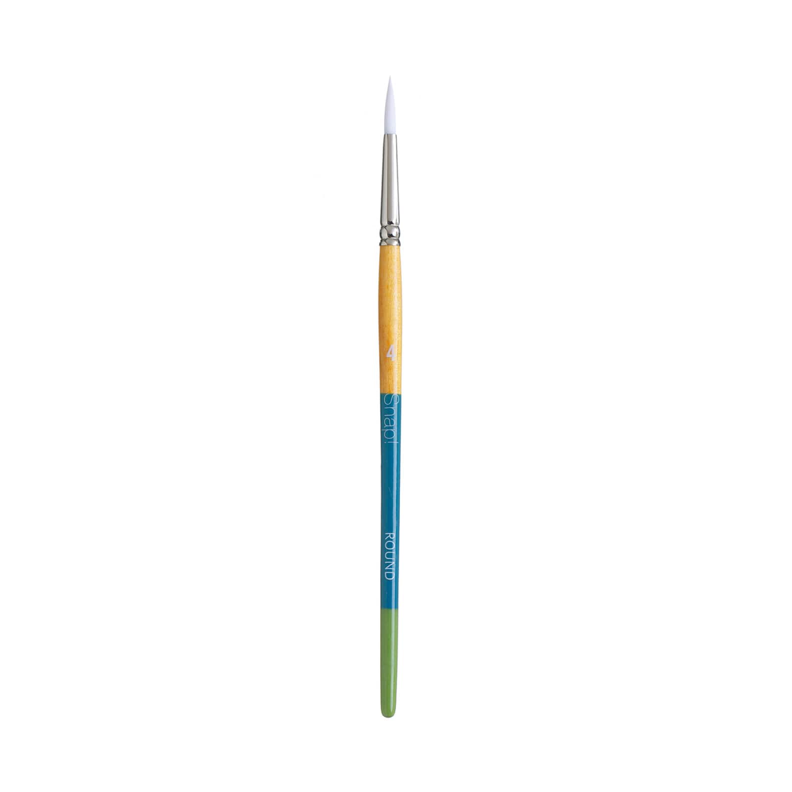 Princeton™ Snap!™ Series 9850 White Taklon Short Handle Round Brush