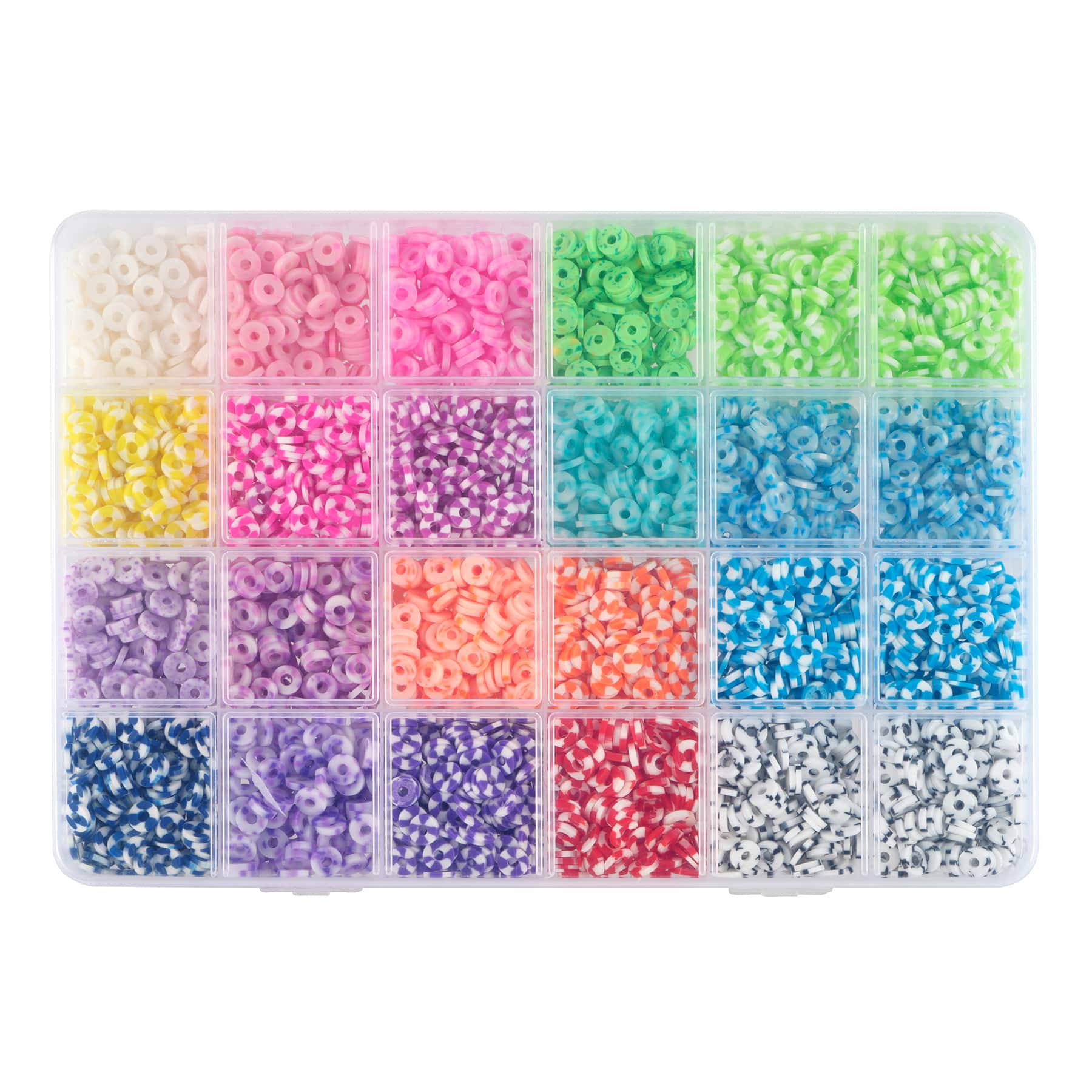 Multicolor & Speckle Clay Heishi Bead Mix Box by Bead Landing™