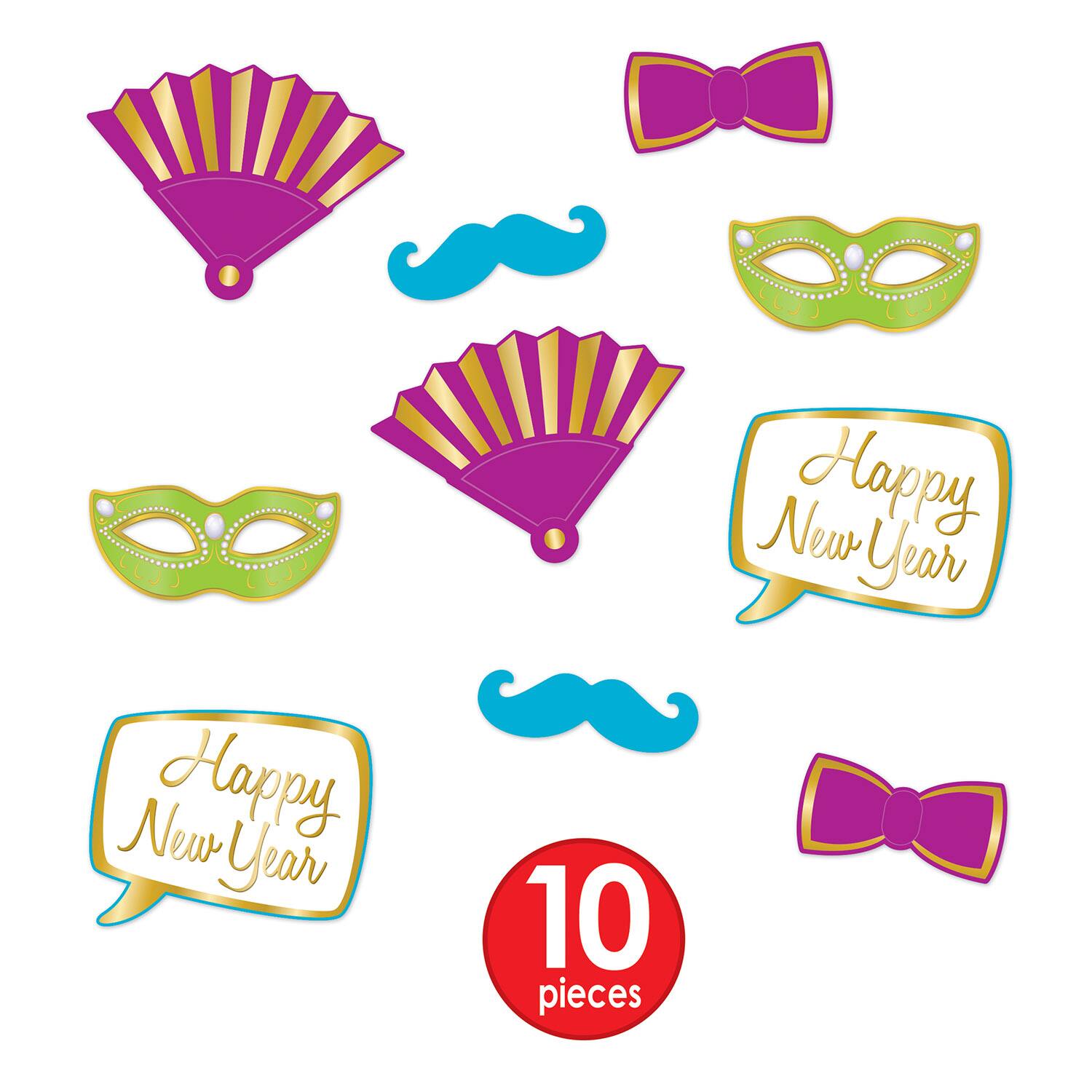 Beistle Simply Paper New Year Assortment Kit for 10