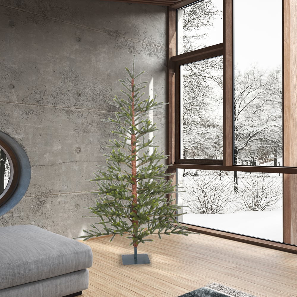 7ft. Unlit Bed Rock Pine Artificial Christmas Tree