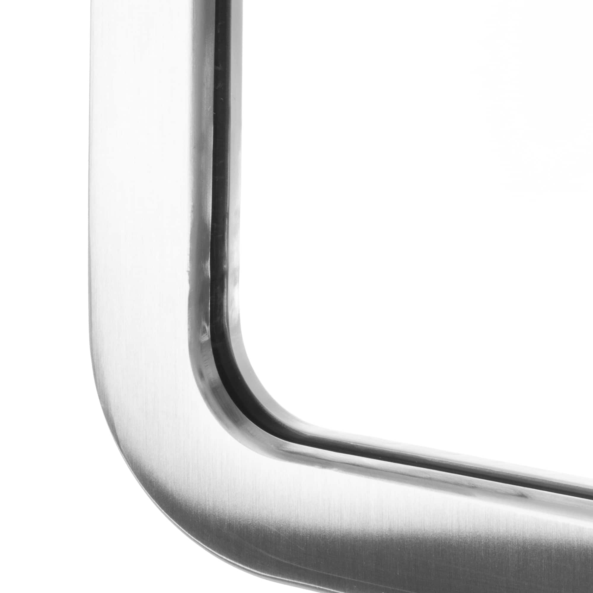 Head West Brushed Nickel 24" x 30" Rounded Edge Framed Accent Vanity Mirror