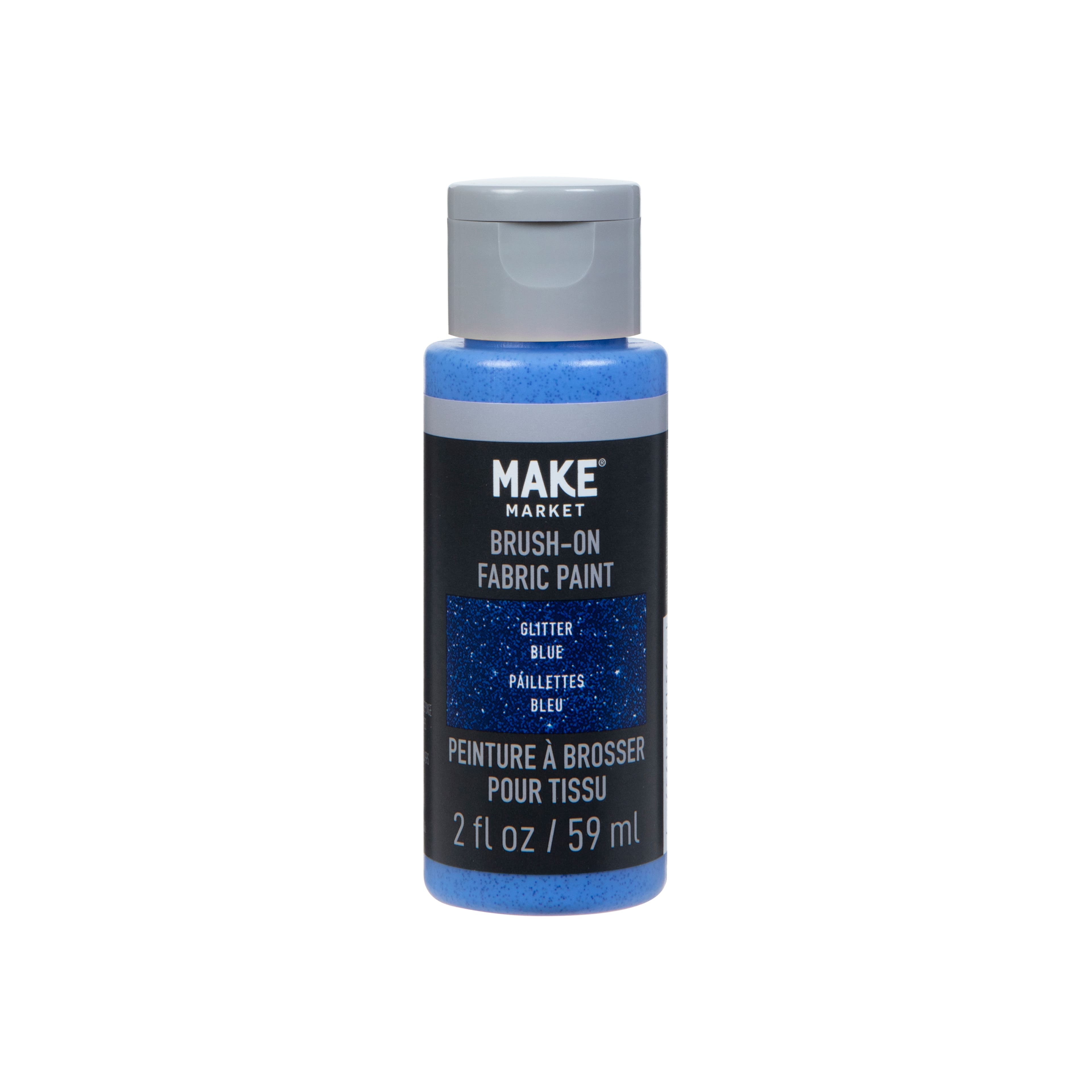 12 Pack: Glitter Brush-On Fabric Paint by Make Market