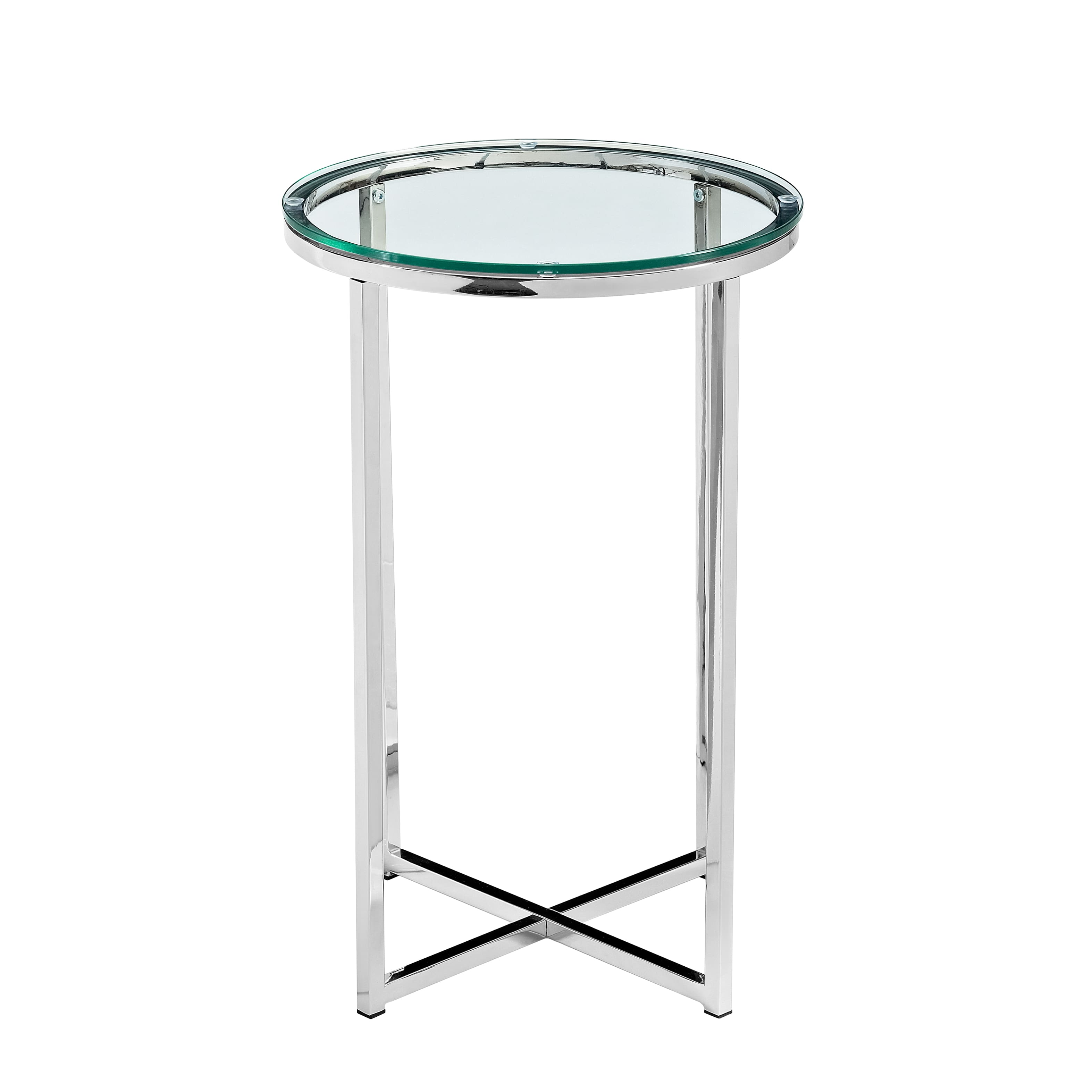 Walker Edison 16" Glam Round Side Table