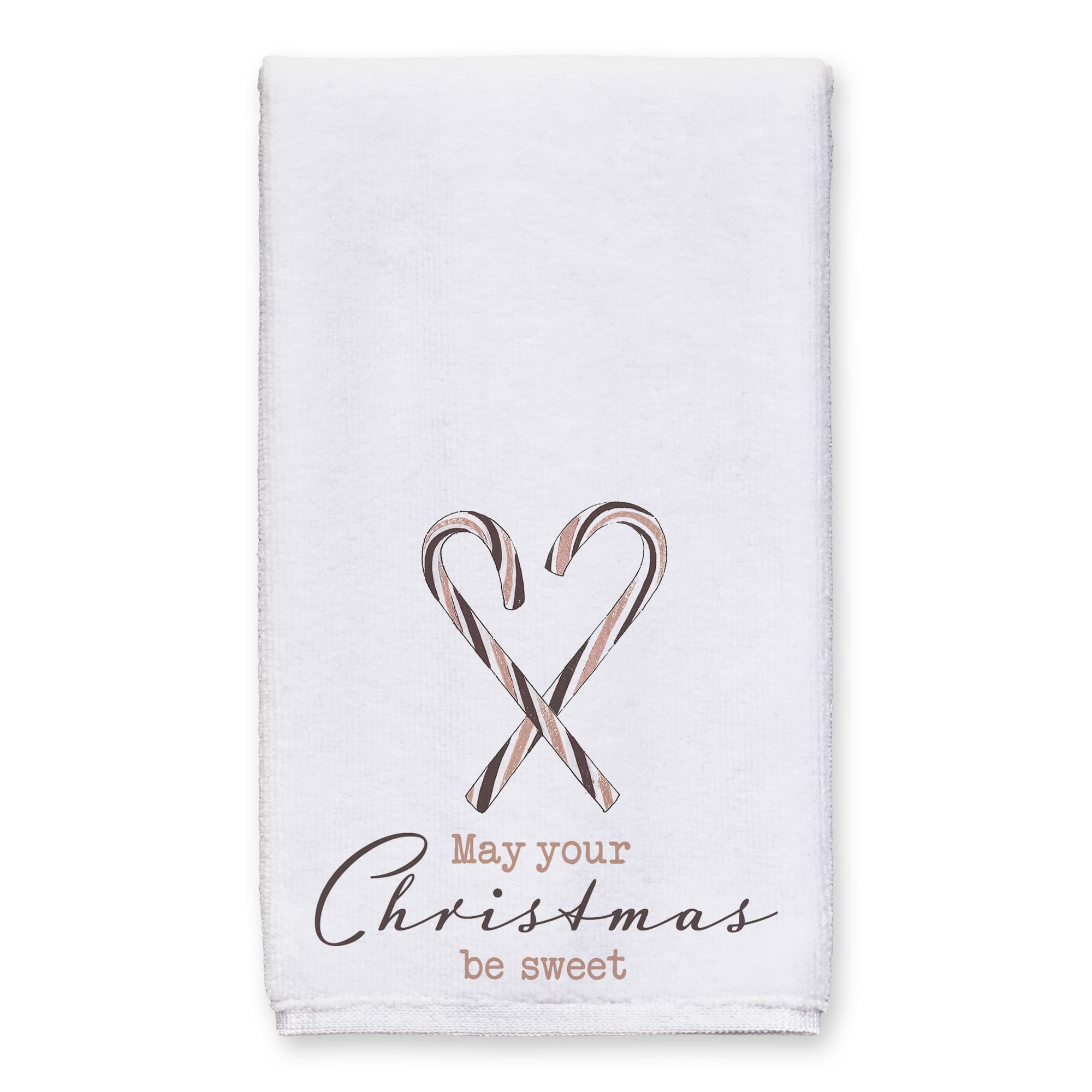 Designs Direct Sweet Christmas Candy Cane Tea Towels Set