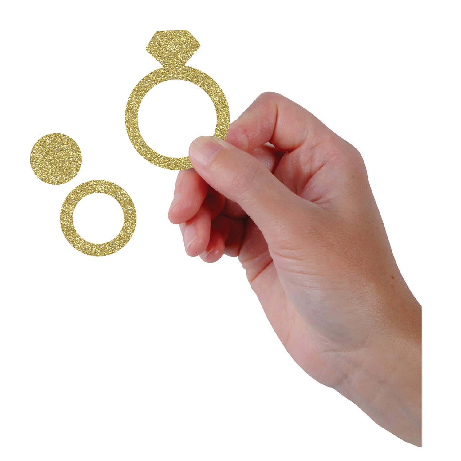 Beistle 1/2oz. Diamond Ring Deluxe Sparkle Confetti Packs, 3ct.