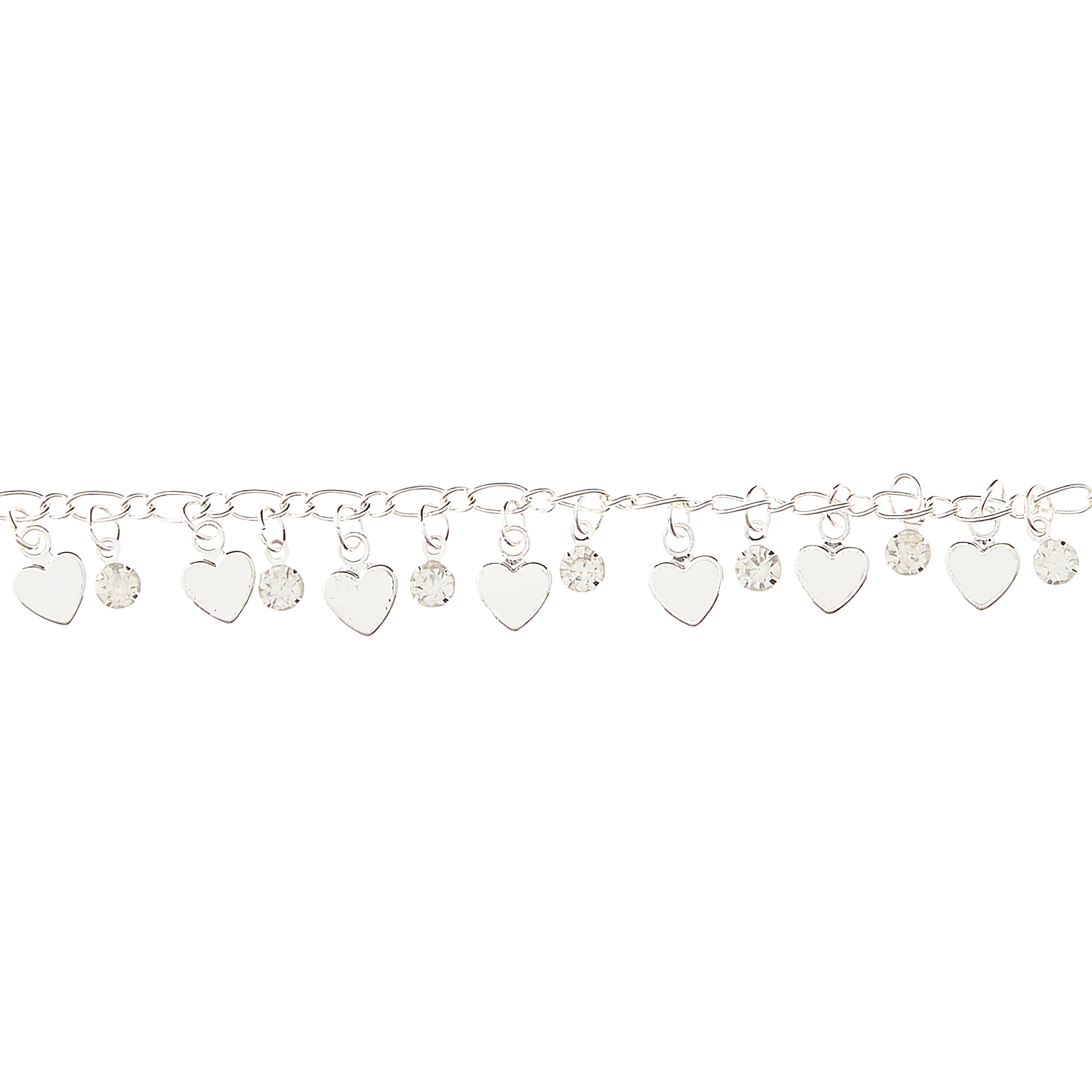 12 Pack:  Silver Small Heart Metal Chain by Bead Landing™