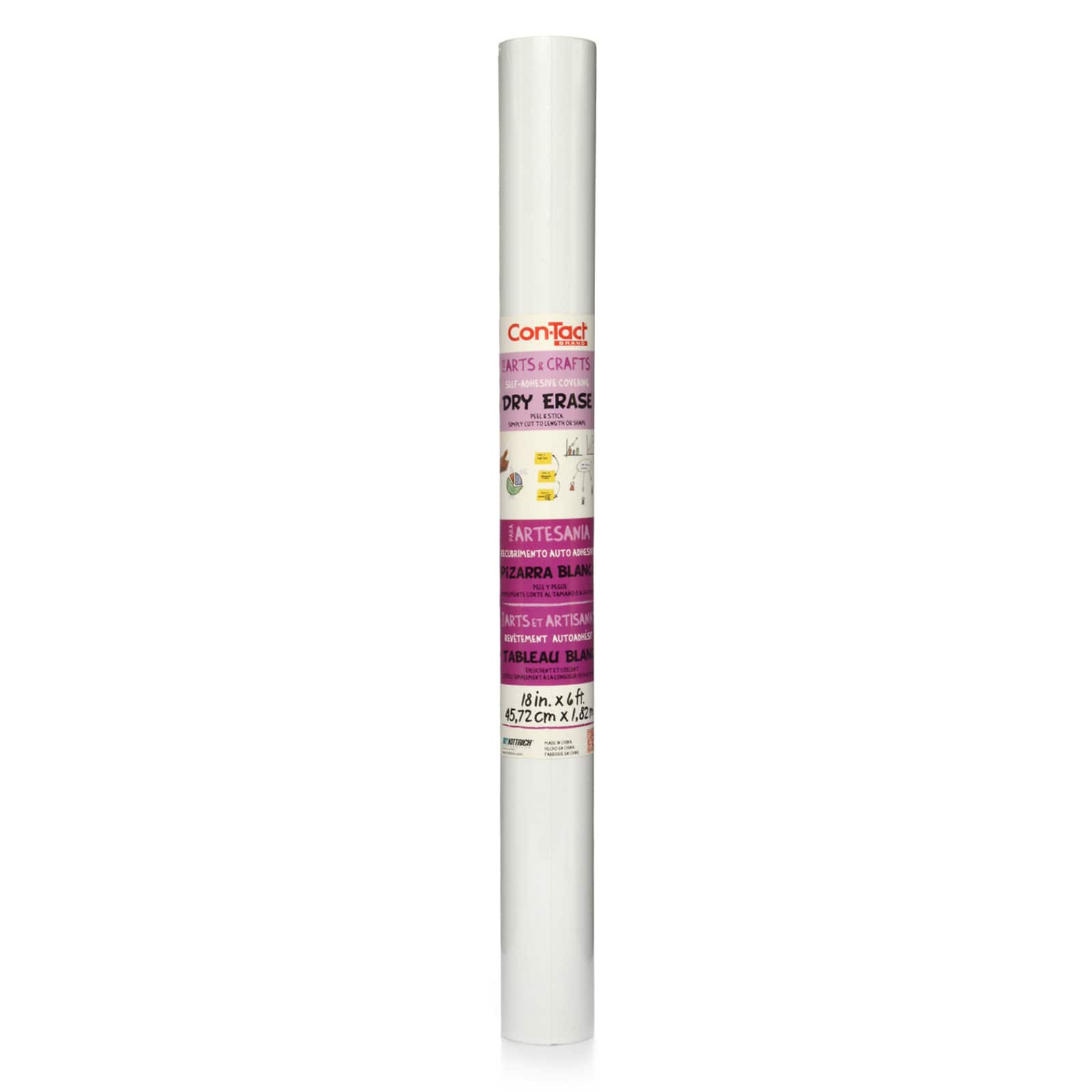 Con-Tact® Dry Erase Adhesive Roll, 3ct.