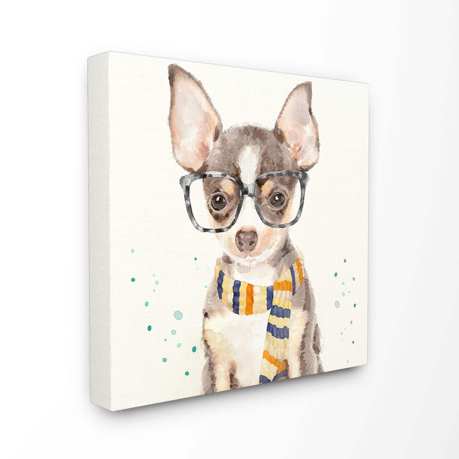 Stupell Industries Hipster Chihuahua Wall Art