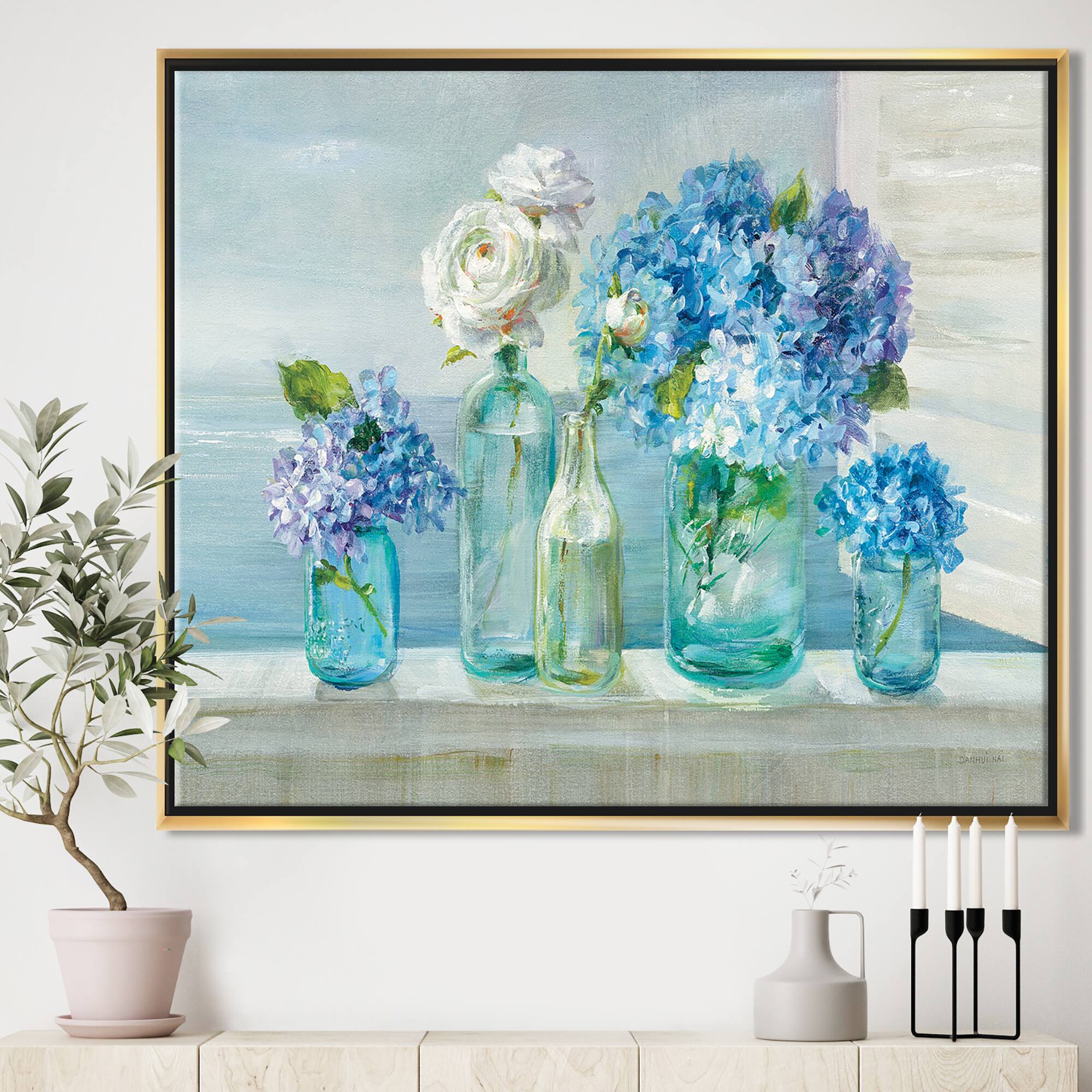 Designart - Coastl Flowers Bouquets