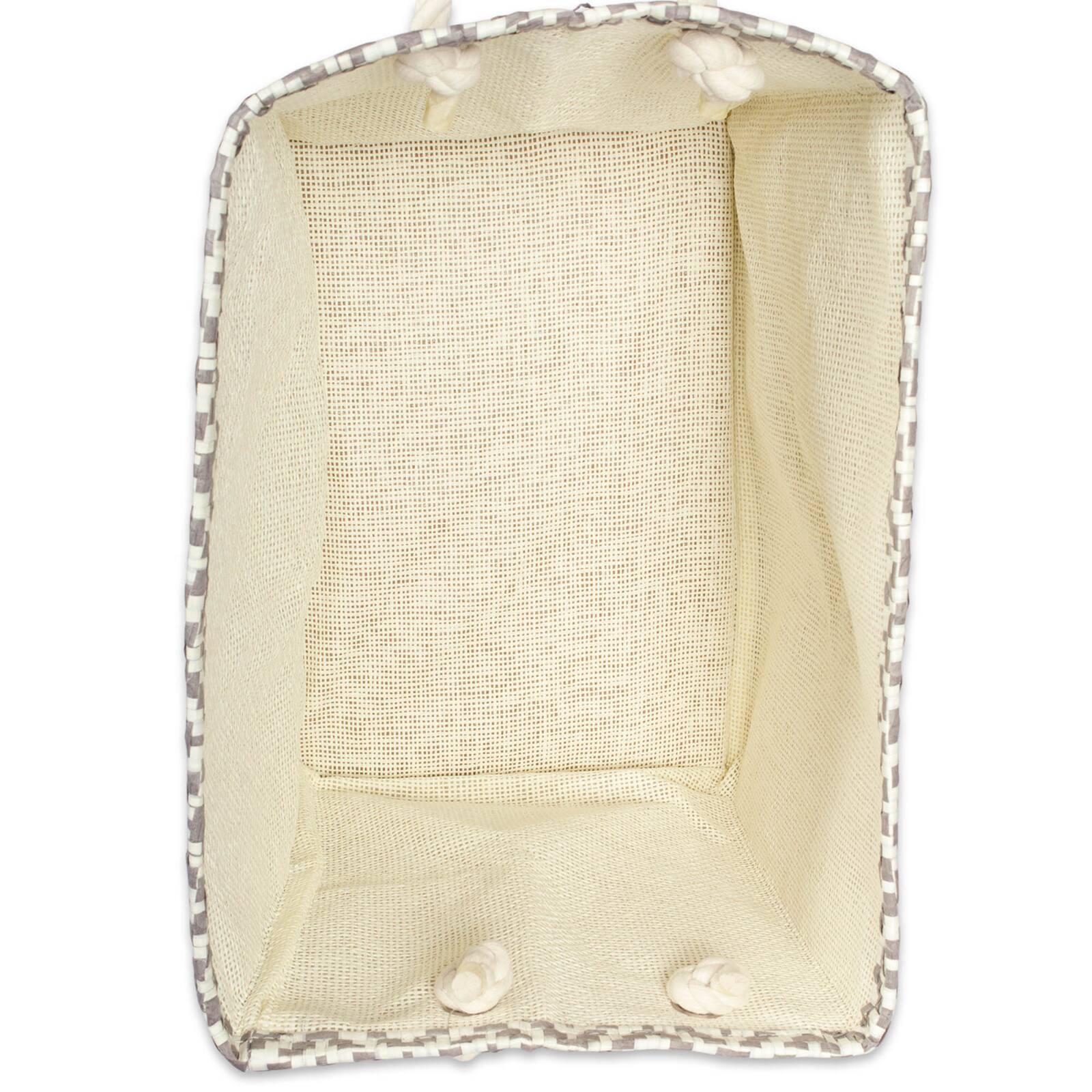 DII® Medium Gray Tweed Rectangular Paper Bin