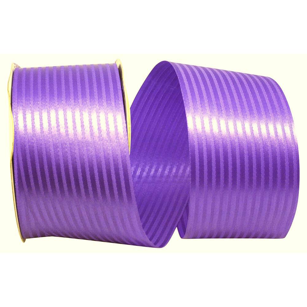 JAM Paper 2.5" Grape Tuxedo Stripe Ribbon
