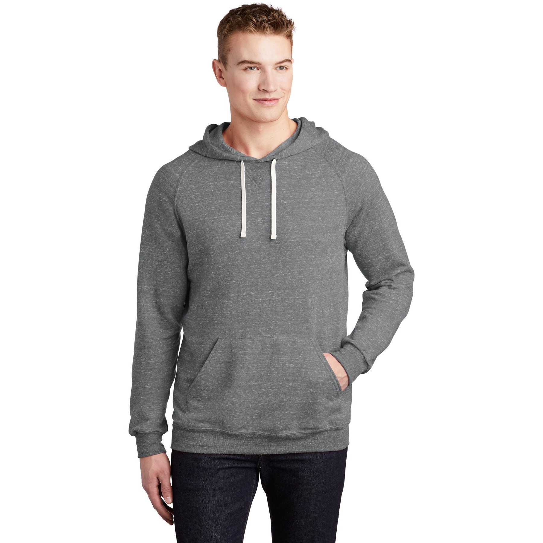 JERZEES® Snow Heather French Terry Raglan Hoodie