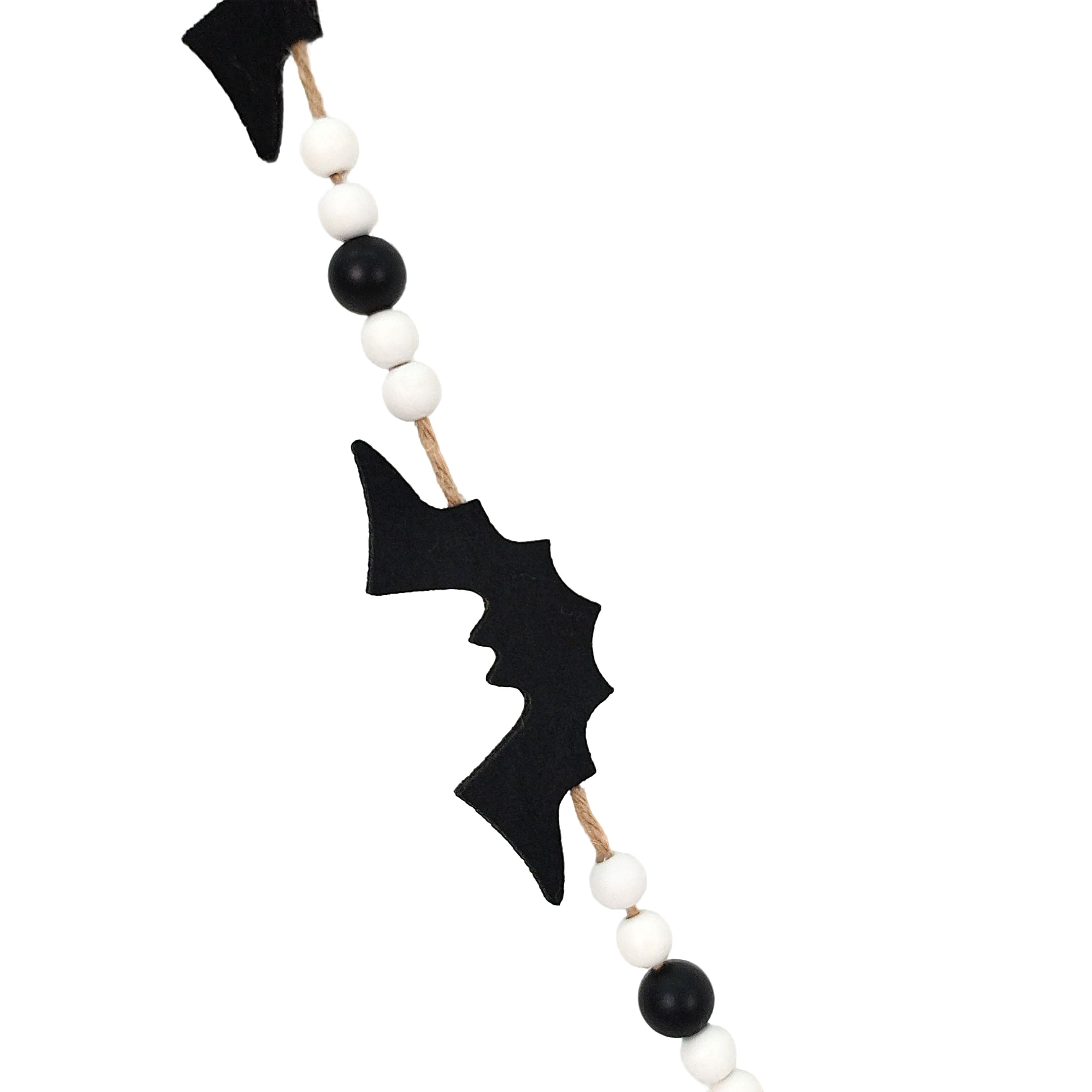 6ft. Black & White Bead & Bat Garland by Ashland®