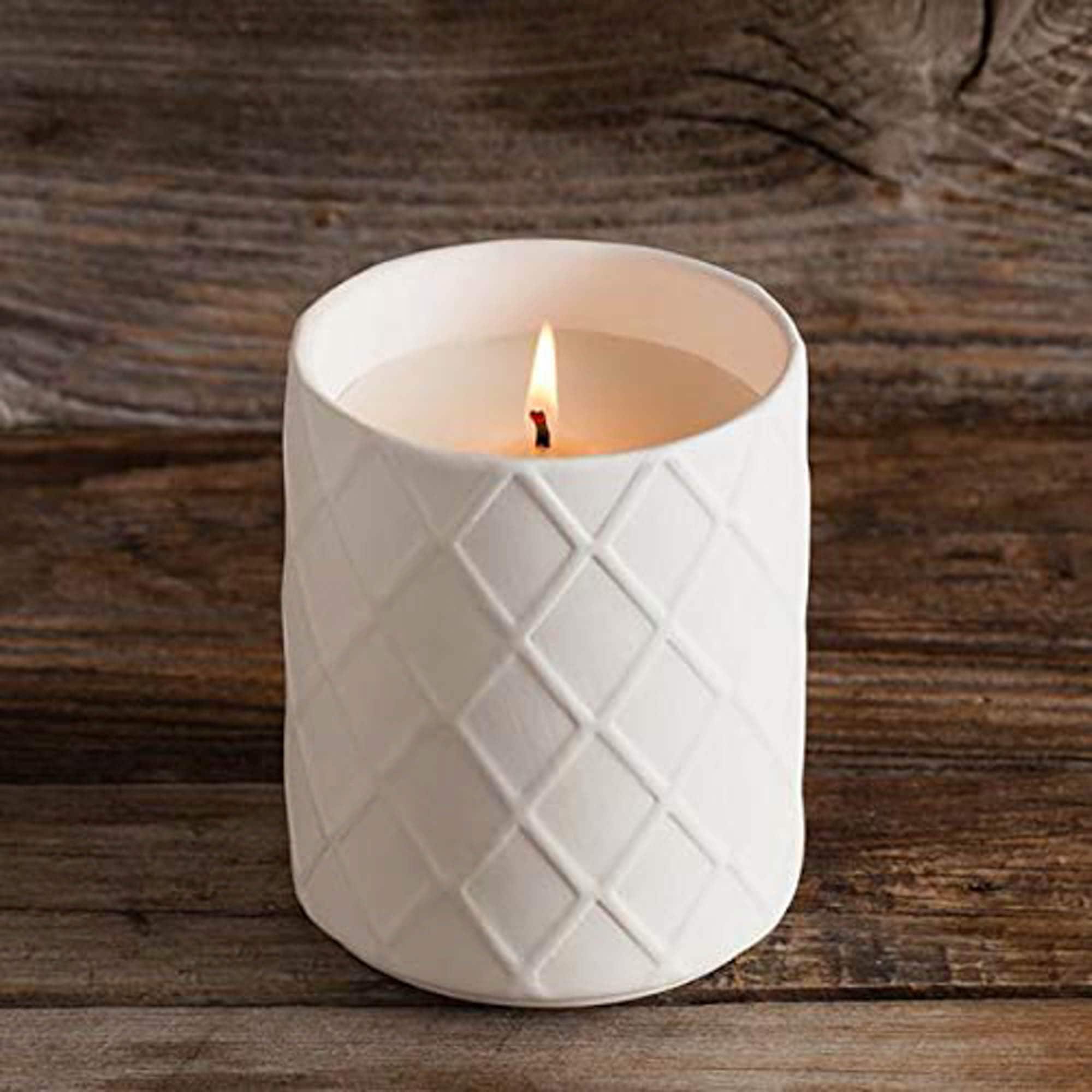 European Soaps Lavender Ceramic Jar Candle