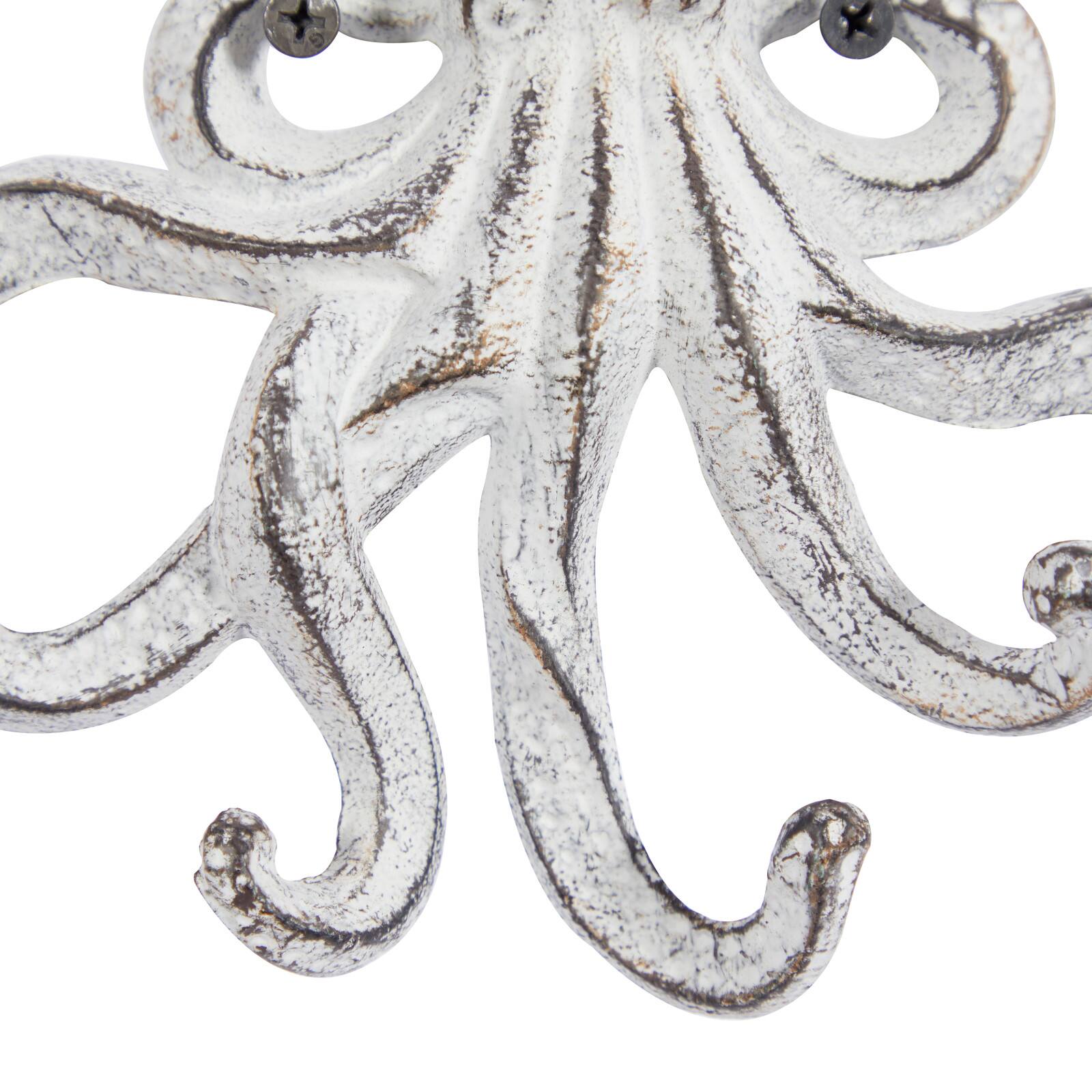 Set of 2 Bronze Metal Coastal Wall Hook, 8" x 7"