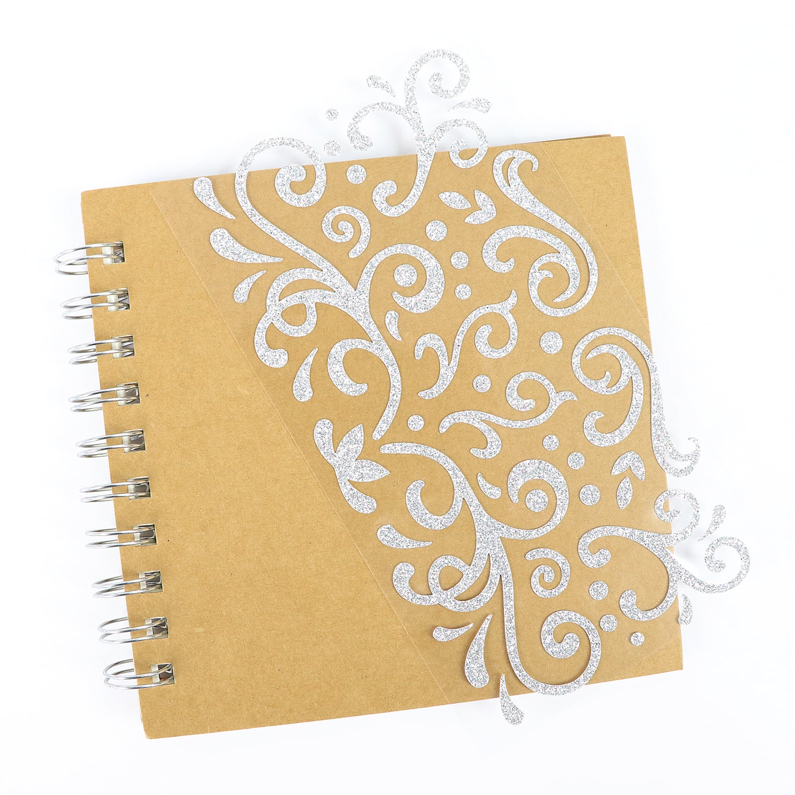 12 Pack: Silver Holographic Glitter Swirl Stickers by Recollections™