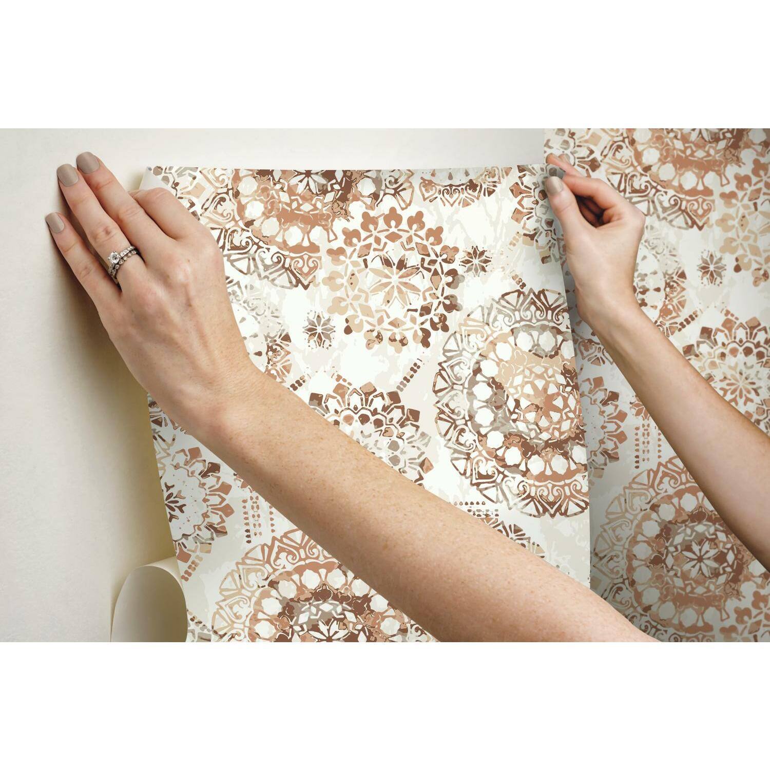 RoomMates Bohemian Medallion Peel & Stick Wallpaper