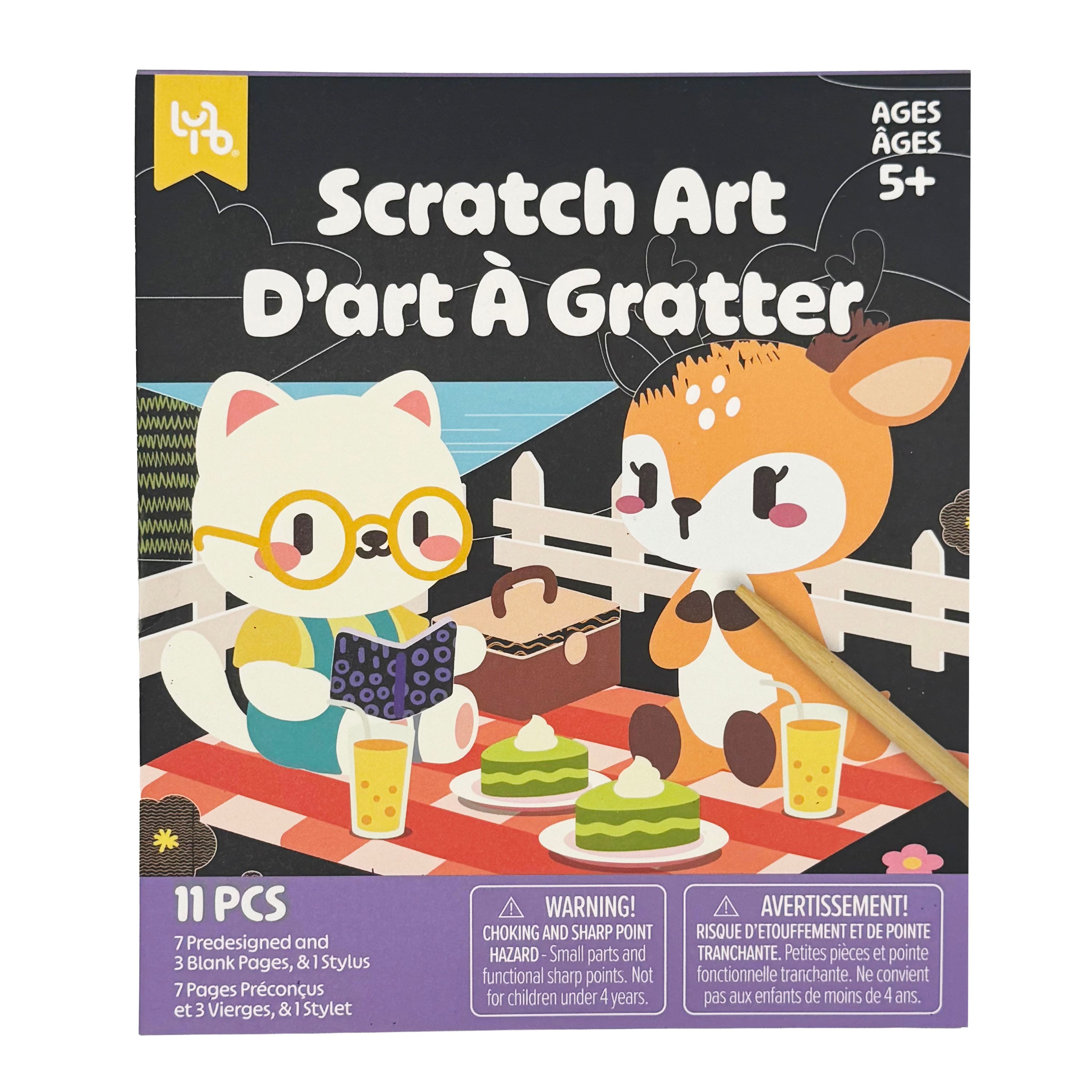 Little Yellow Bicycle® Picnic Scratch Art Pad Kit