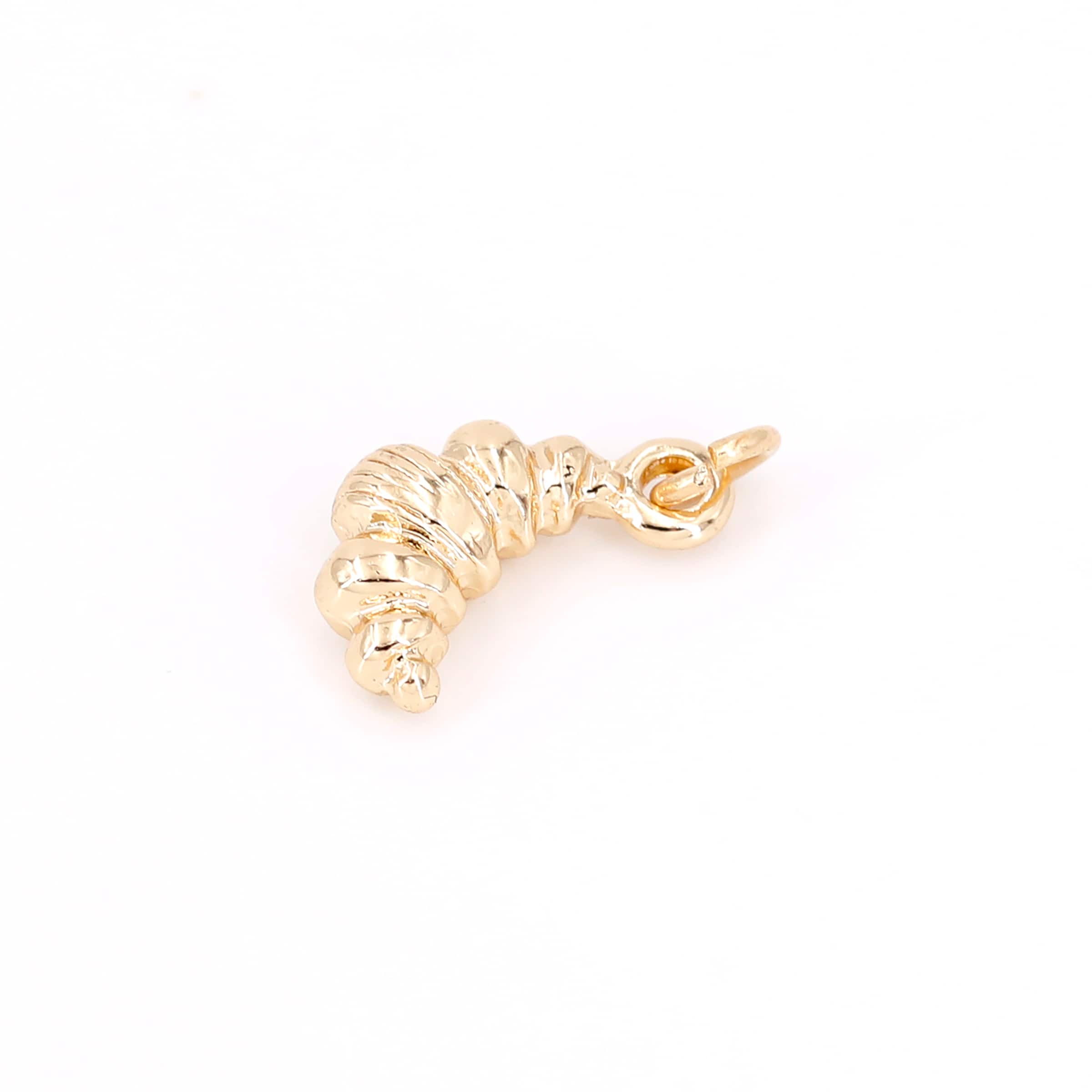 14K Gold-Plated Croissant Charm by Bead Landing™