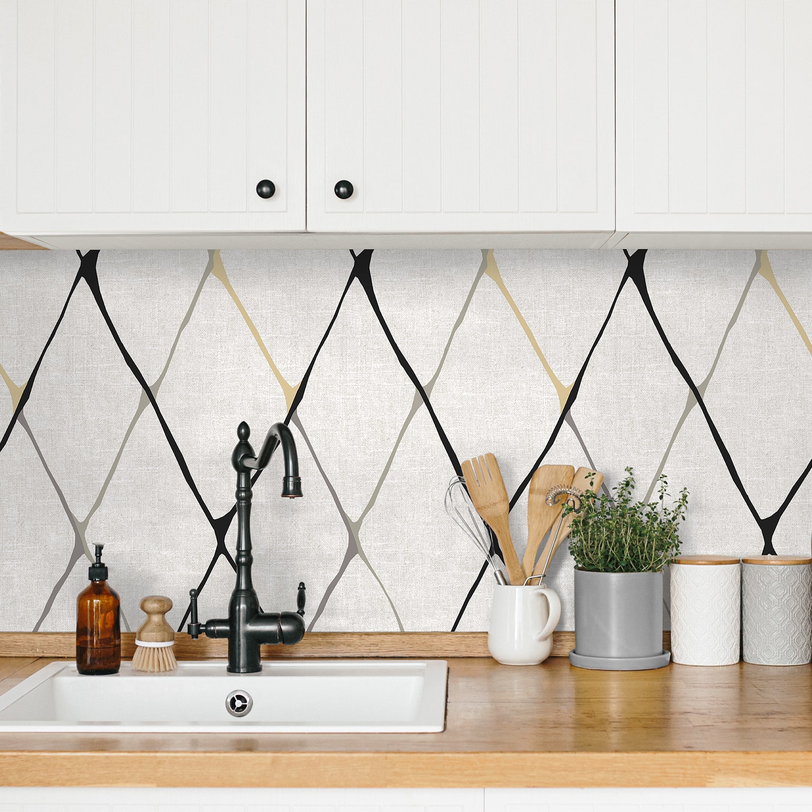 Surface Style Diamondlike Peel & Stick Wallpaper