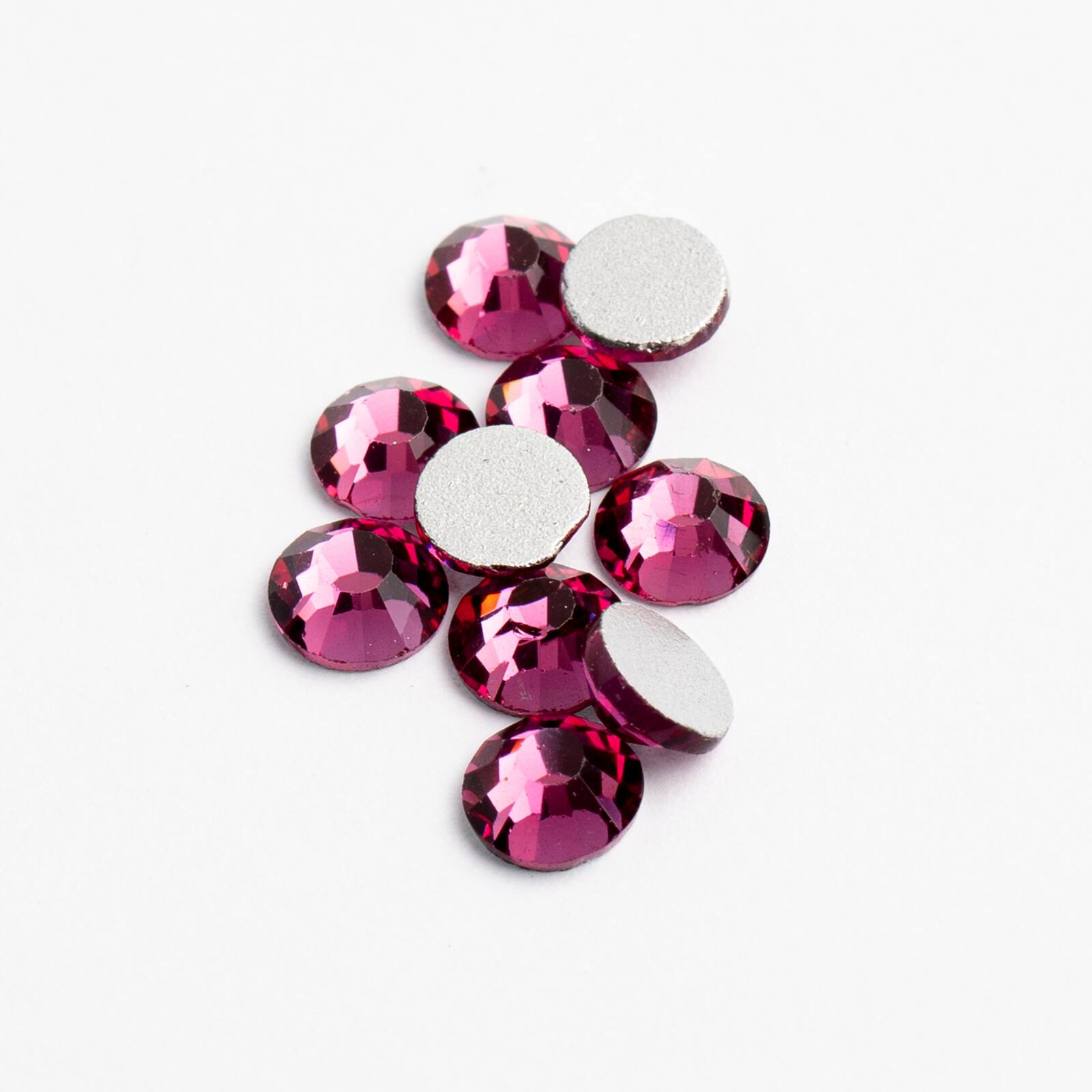Crystal Lane DIY SS6 Round Glass Flat Back Rhinestones, 720ct.
