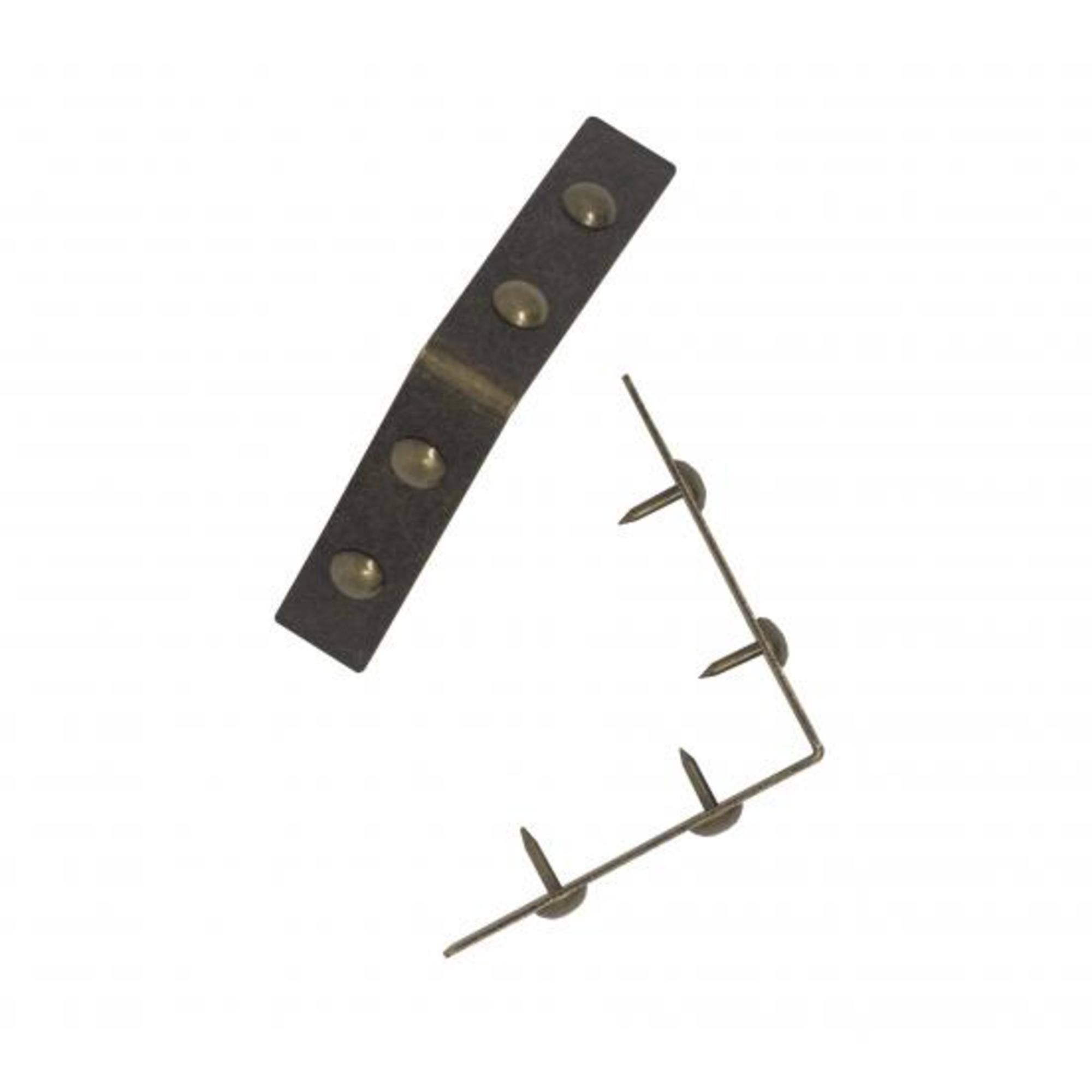 Dritz Home® Small Antique Brass Campaign Textured Right Angles, 4ct.