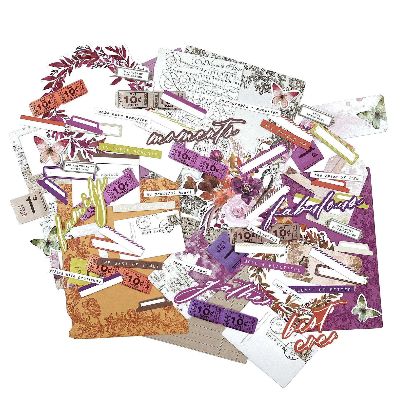 49 and Market ARToptions Plum Grove Ephemera Bits Set