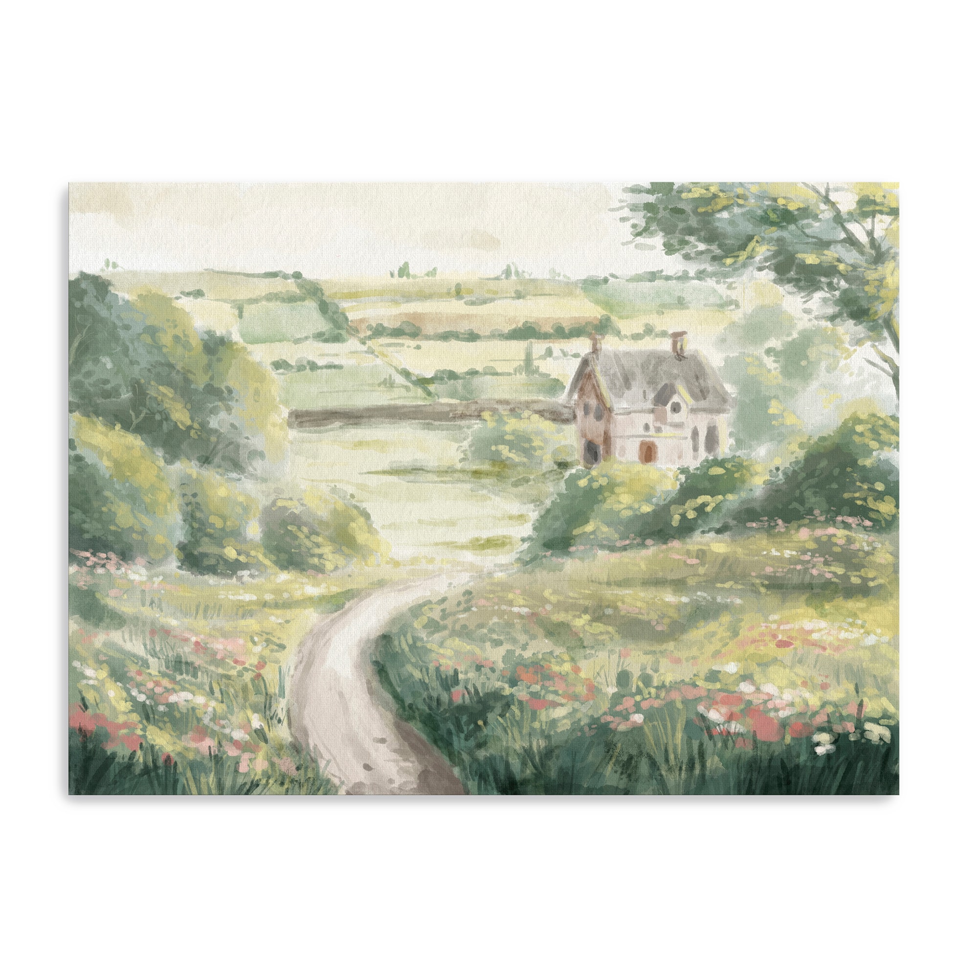 Lumaprints Morning Village Canvas Giclée Art