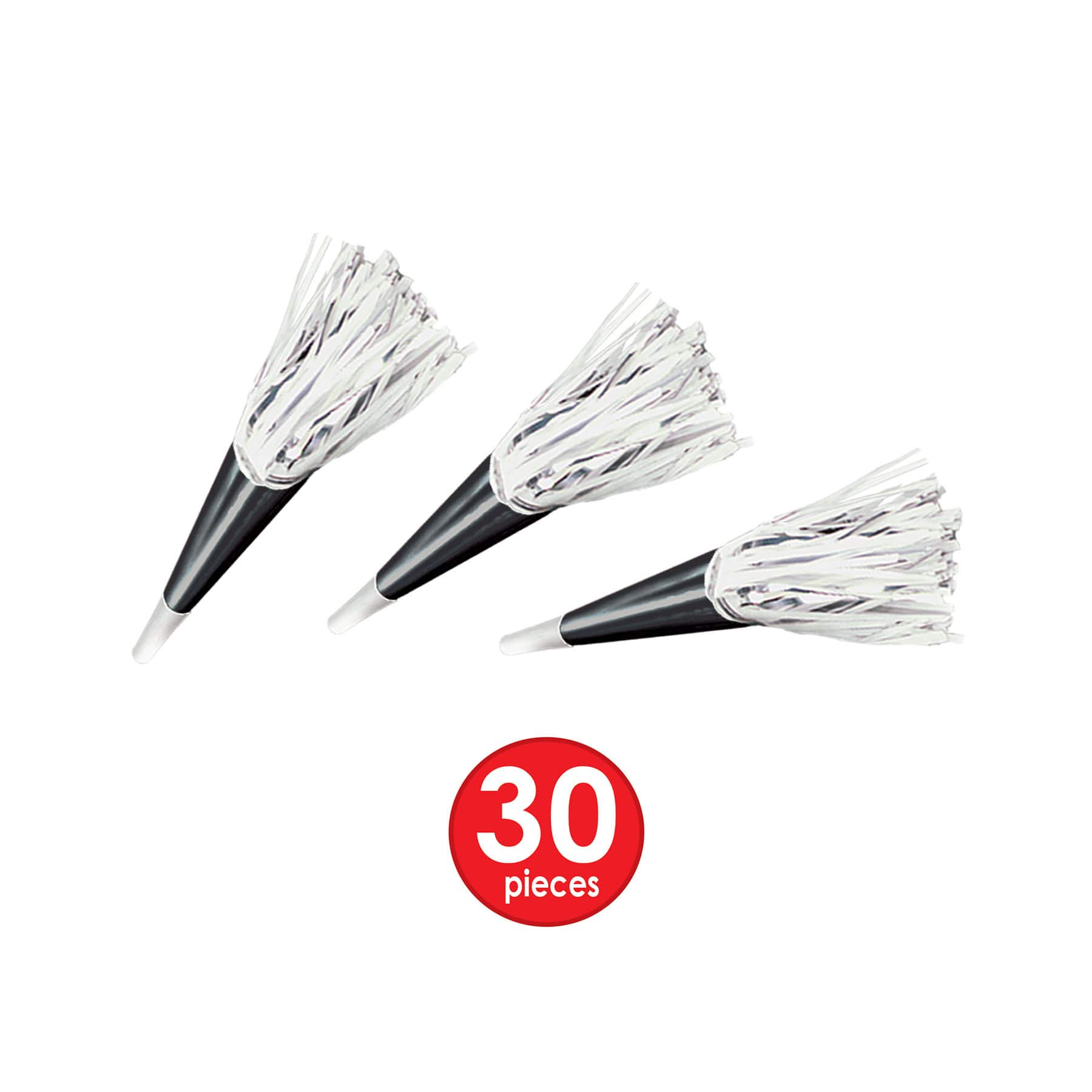 Beistle Black, White & Silver New Year Tuxedo-Nite Party Favor Kit for 50