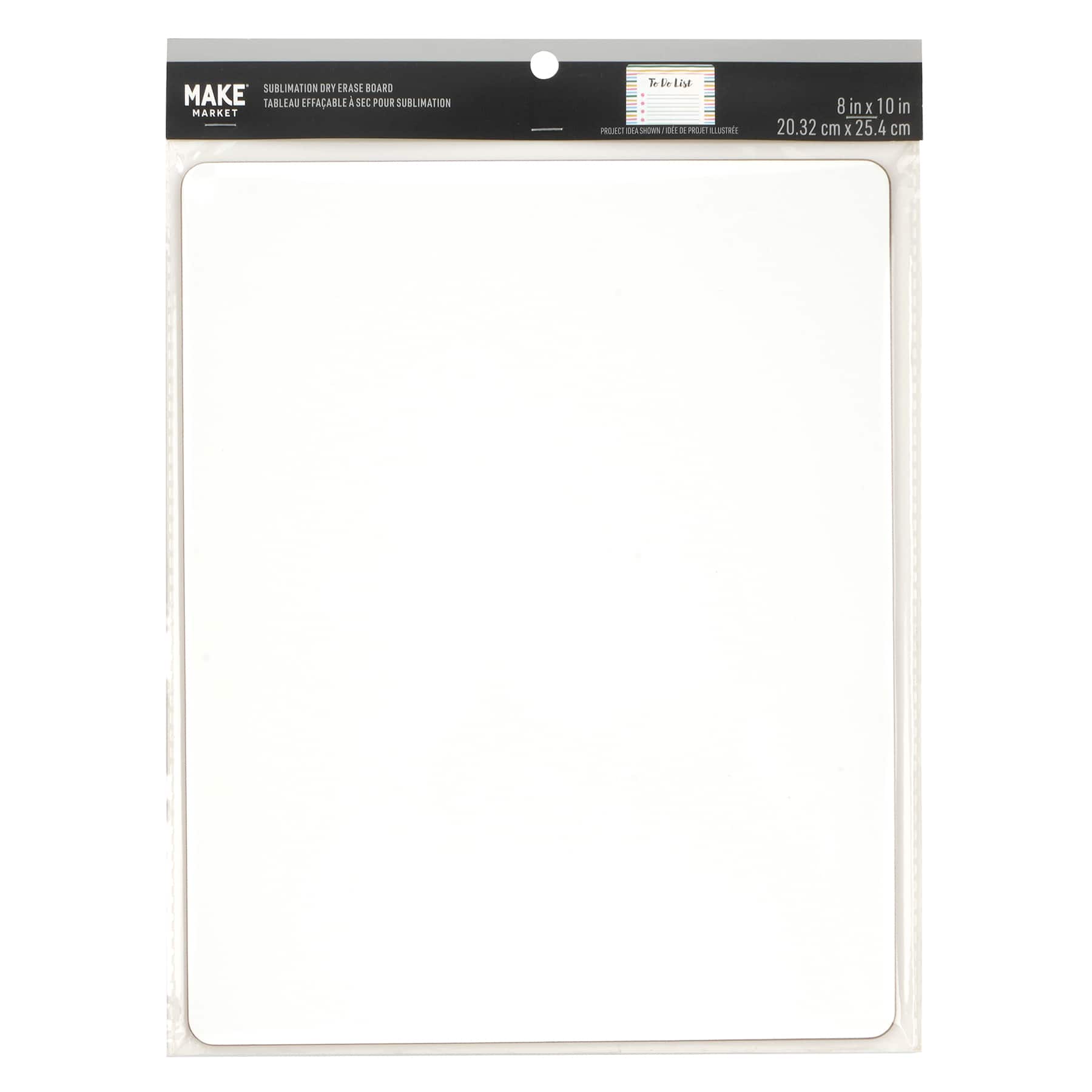 12 Pack: 8" x 10" Sublimation Dry Erase Board by Make Market®