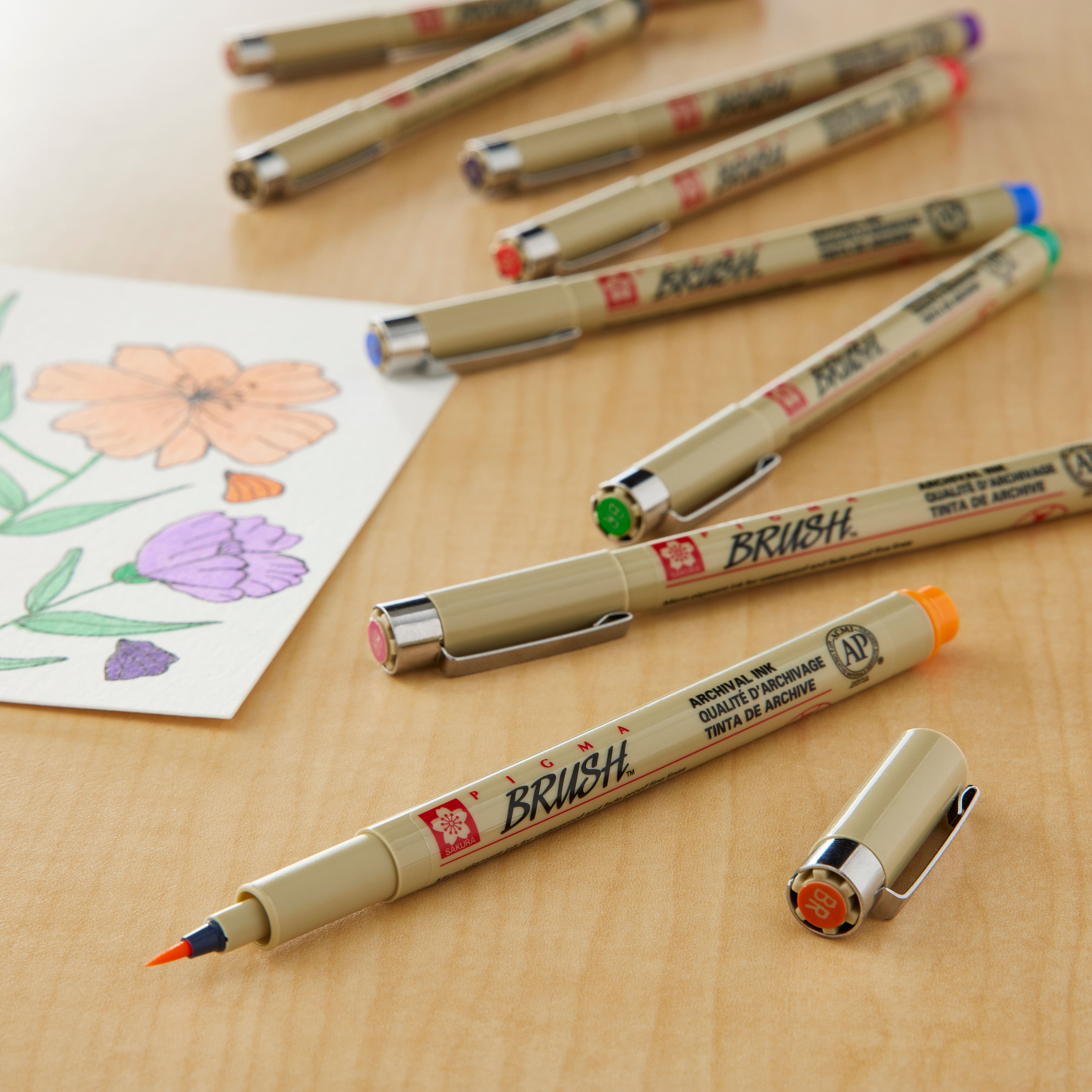 6 Packs: 8 ct. (48 total) Pigma® Brush™ Color Pen Set
