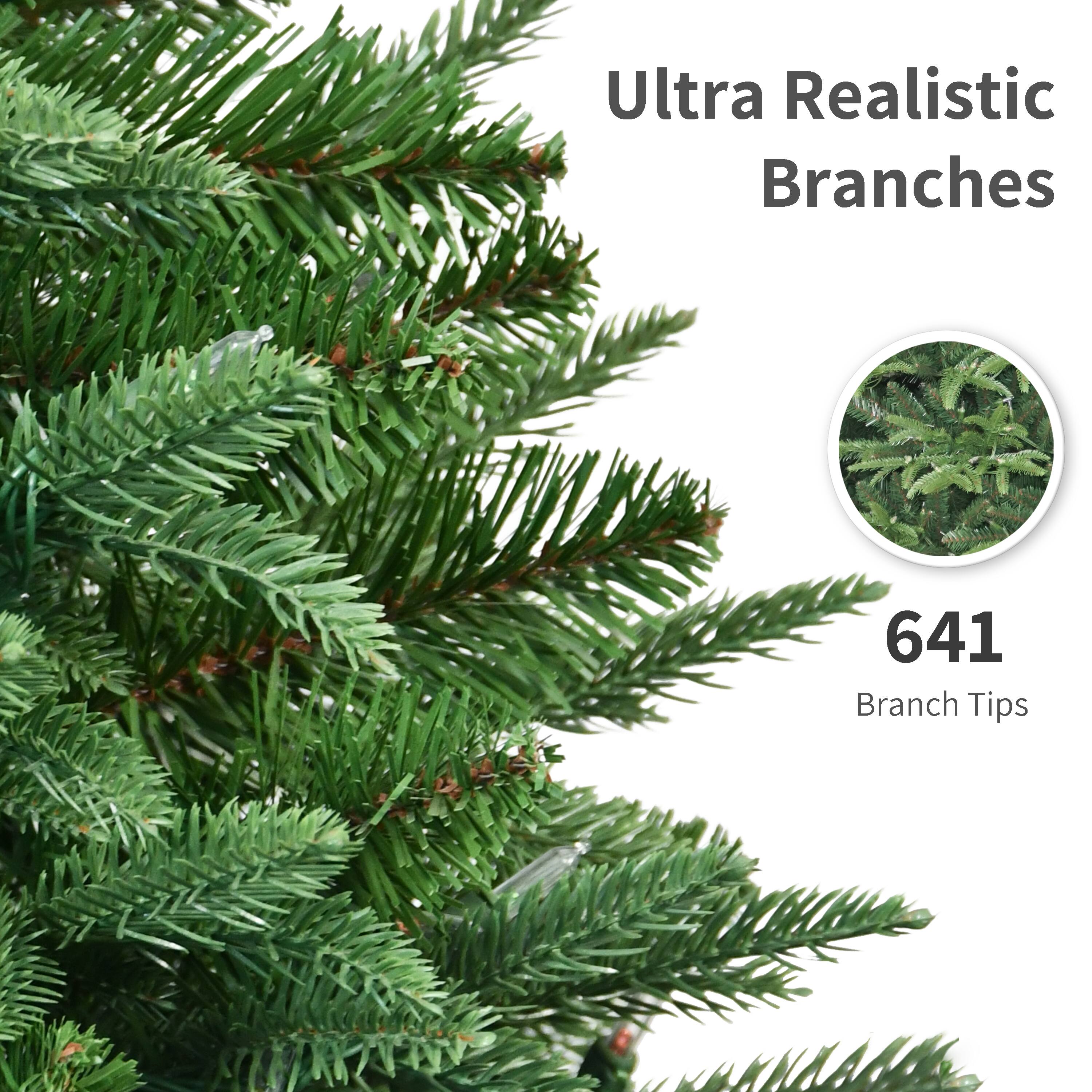 Puleo International 4ft. Pre-Lit Fraser Fir Potted Artificial Christmas Tree