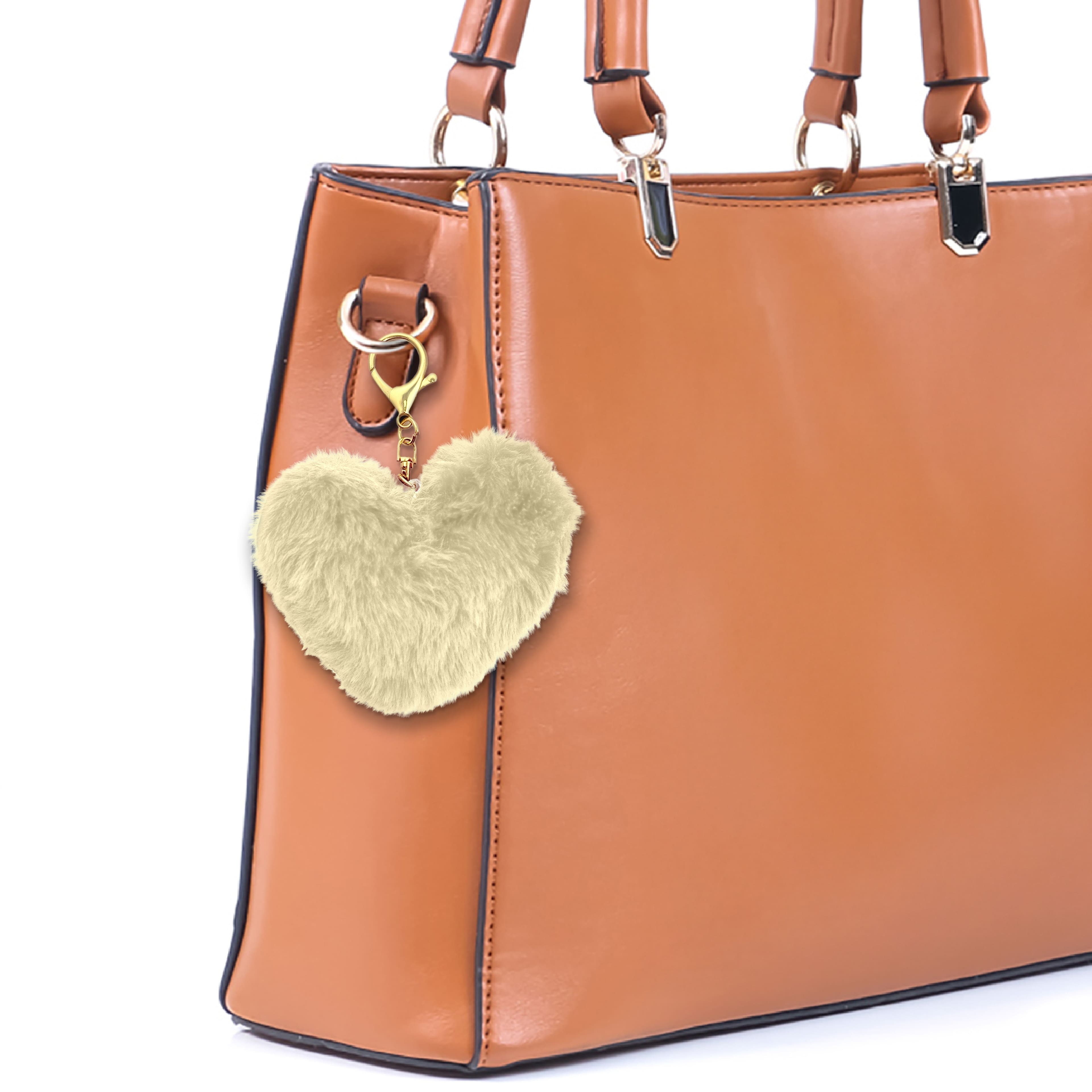 Blue Moon Studio™ Fuzzy Heart Bag Charm