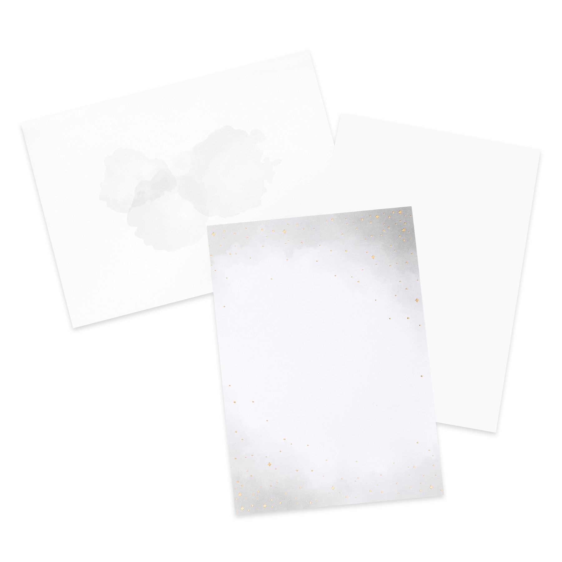 Gold Stars Flat Cards & Envelopes by Recollections™, 5" x 7"