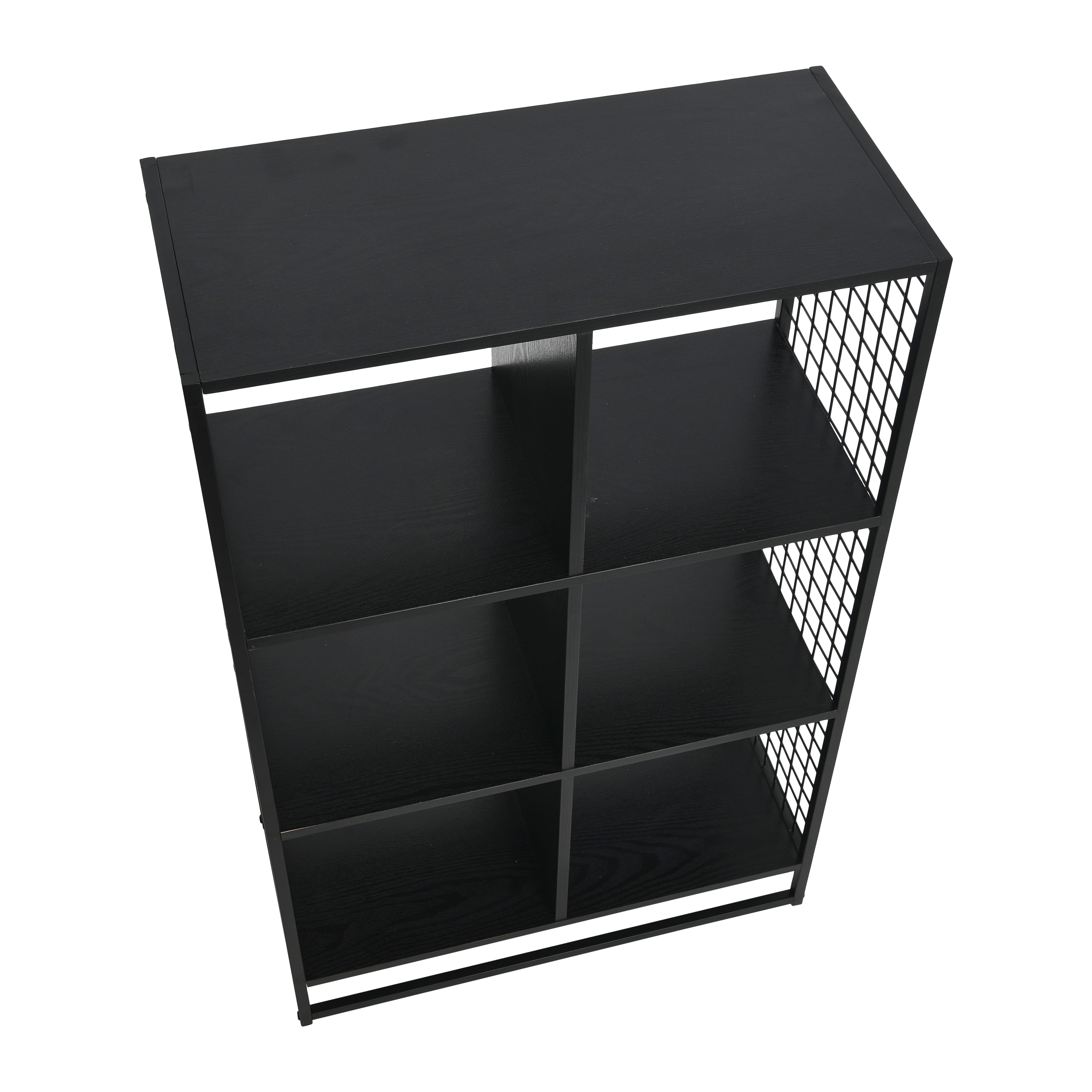 Household Essentials Trellis 6 Compartment Storage Bookshelf