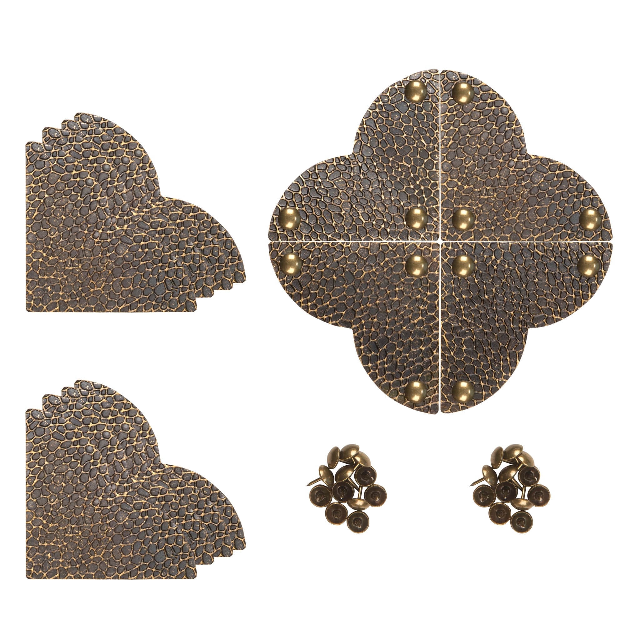 Dritz® Home Pack of 3 Large Textured Quatrefoil Corners