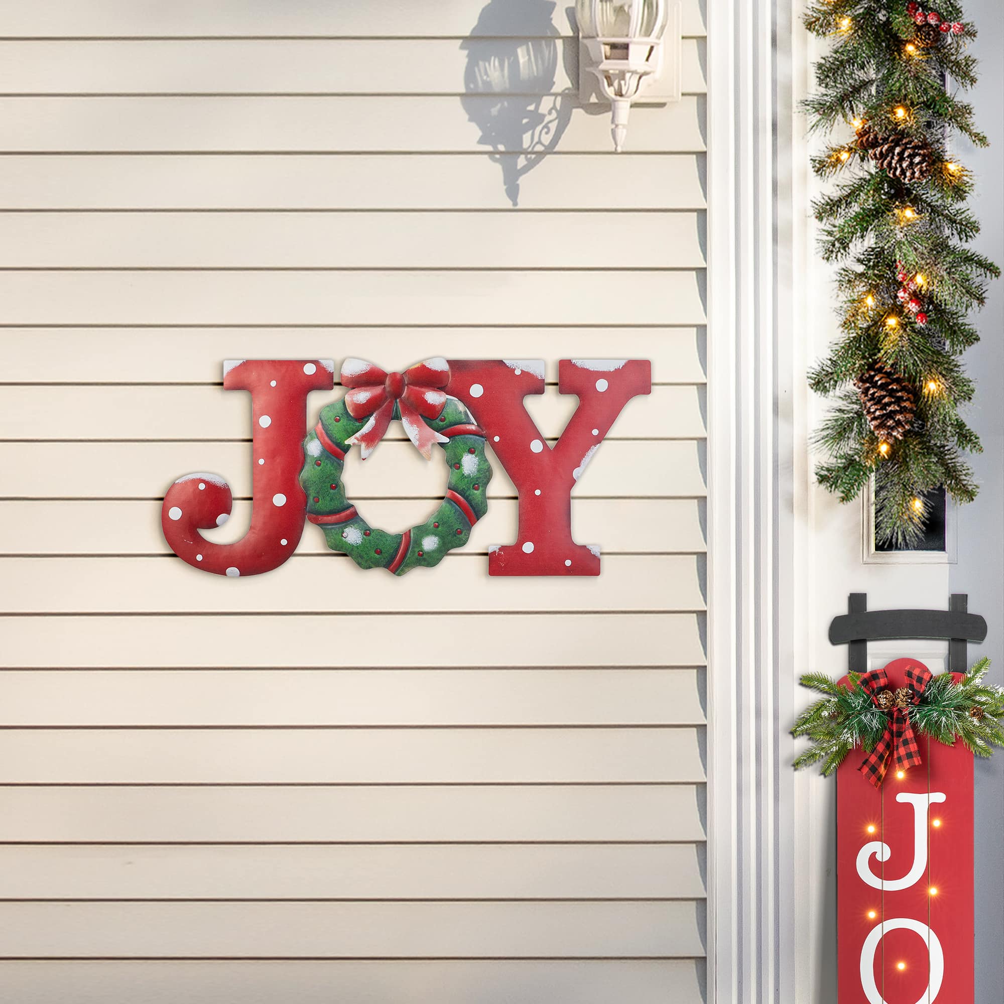 Glitzhome® 2ft. Joy Metal Yard Stake